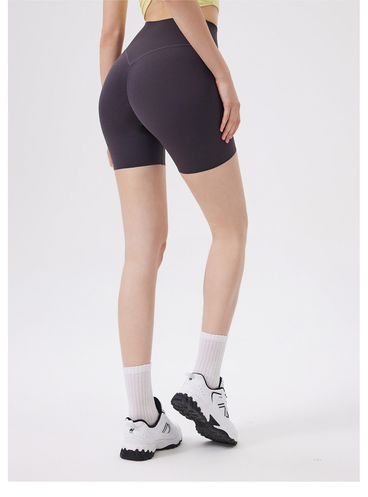 12/2025  fouregg One-Size-Fits-All Yoga Shorts Nude-Feel High-Waist Gym Biker Shorts DK3231