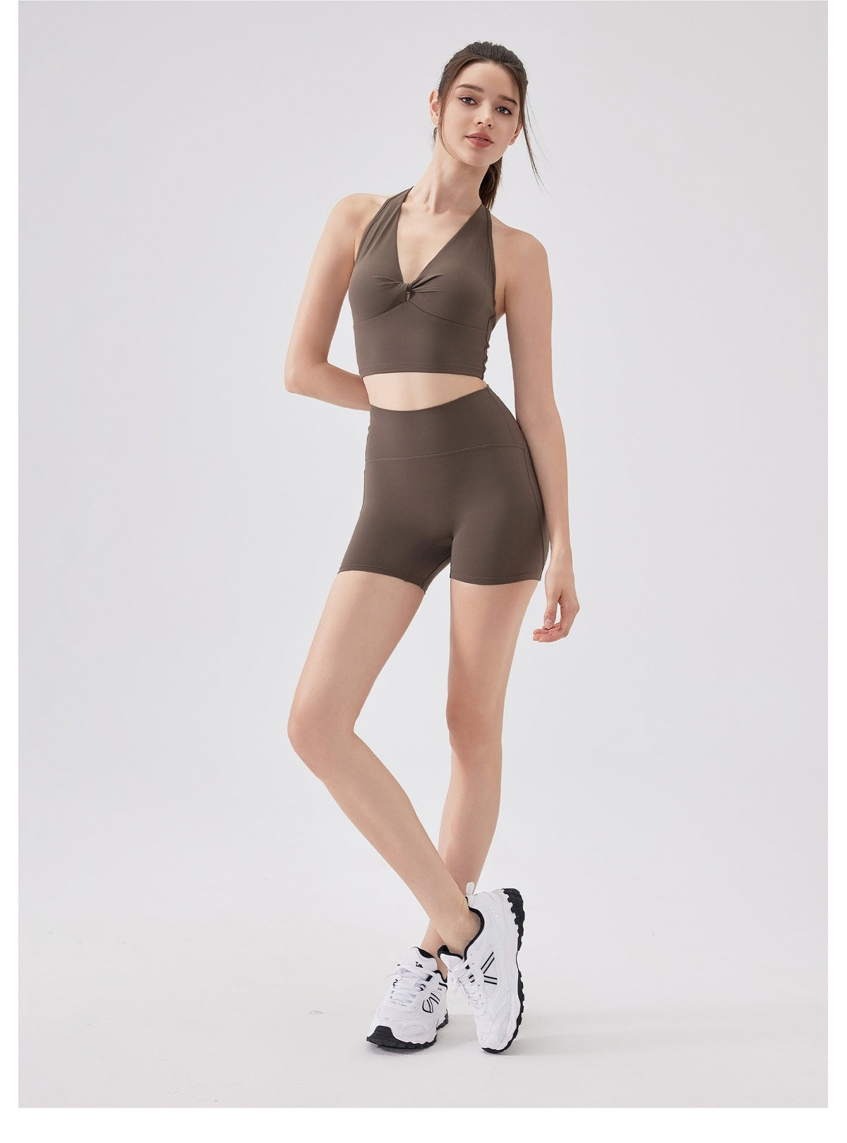 12/2025 Three-point high elastic tight-fitting hip-lifting shorts for womenfouregg Innovative One-Piece Booty Lifting Shorts: No-Show Underline, Back Pocket Activewear for Bulk Order