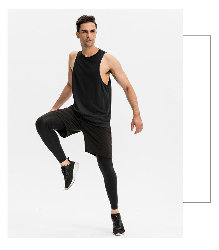 FOUREGG 23.07 Men's loose sports vest fitness running basketball training sleeveless vest breathable quick-drying top 01107