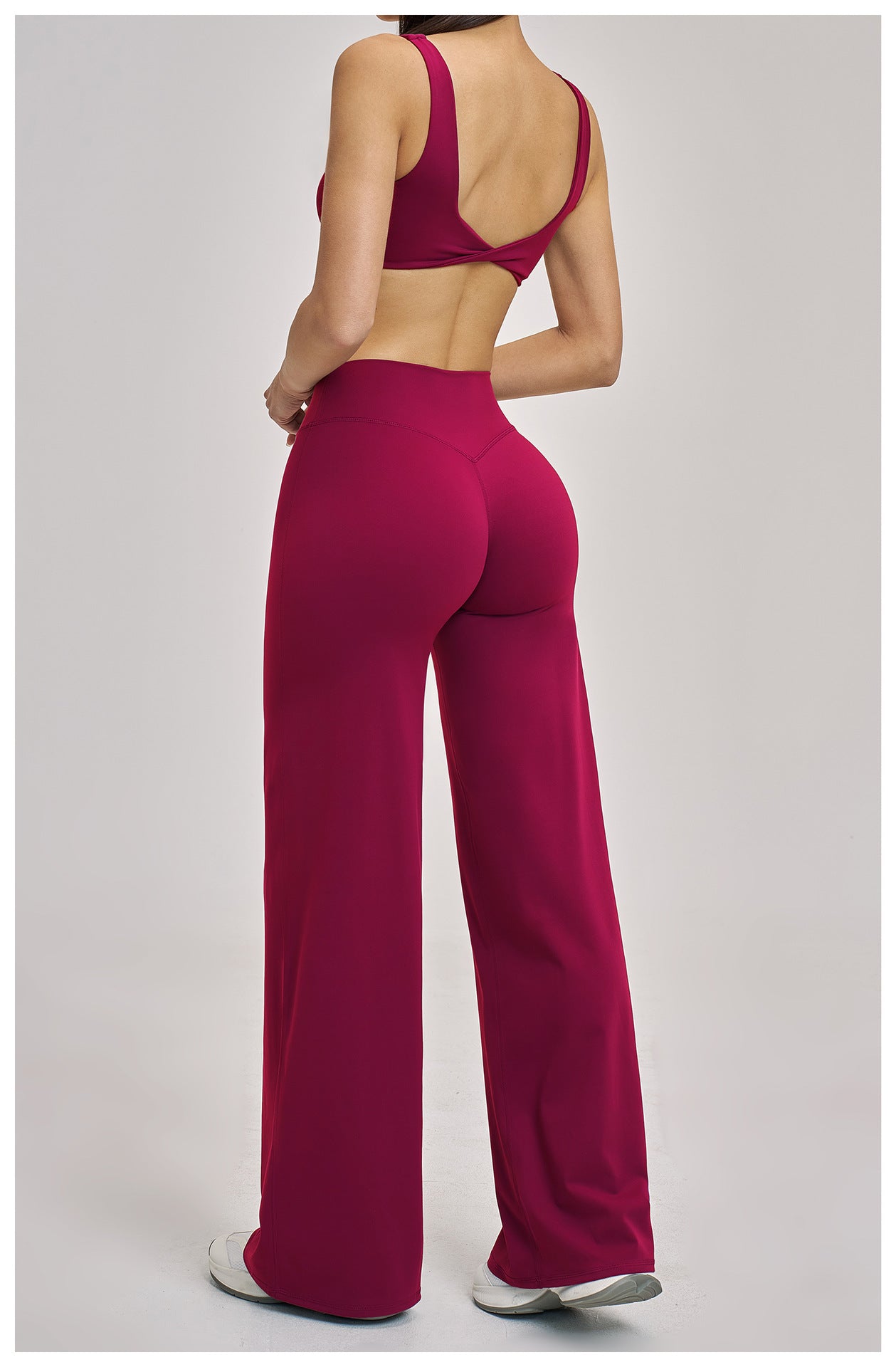 03/2026 Brushed Yoga Set, Sports Wide-Leg Set, Outdoor Casual Sports Set 4520