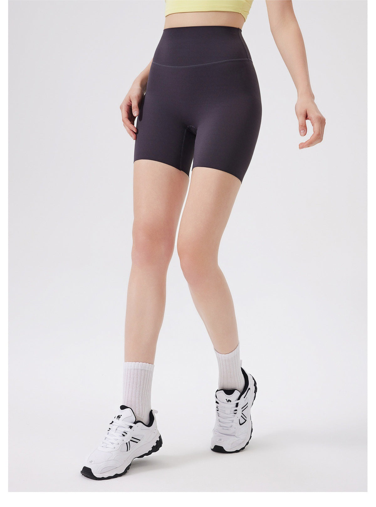 12/2025  fouregg One-Size-Fits-All Yoga Shorts Nude-Feel High-Waist Gym Biker Shorts DK3231