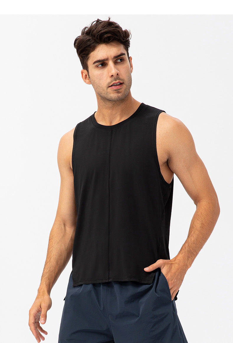 FOUREGG 23.07 Men's summer fitness loose vest quick-drying breathable basketball running T-shirt moisture-wicking wide-shouldered sports vest 21113