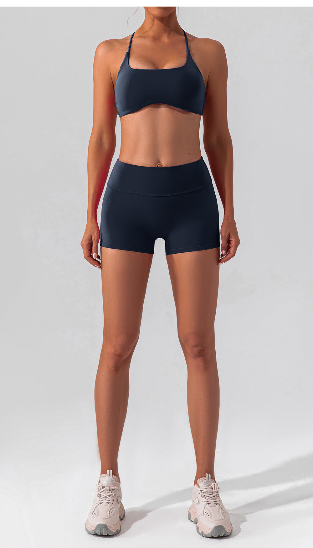 Women Shorts high-waist fitness shorts without embarrassing lines double-sided brushed yoga pants women's hip-lifting tight sports shorts