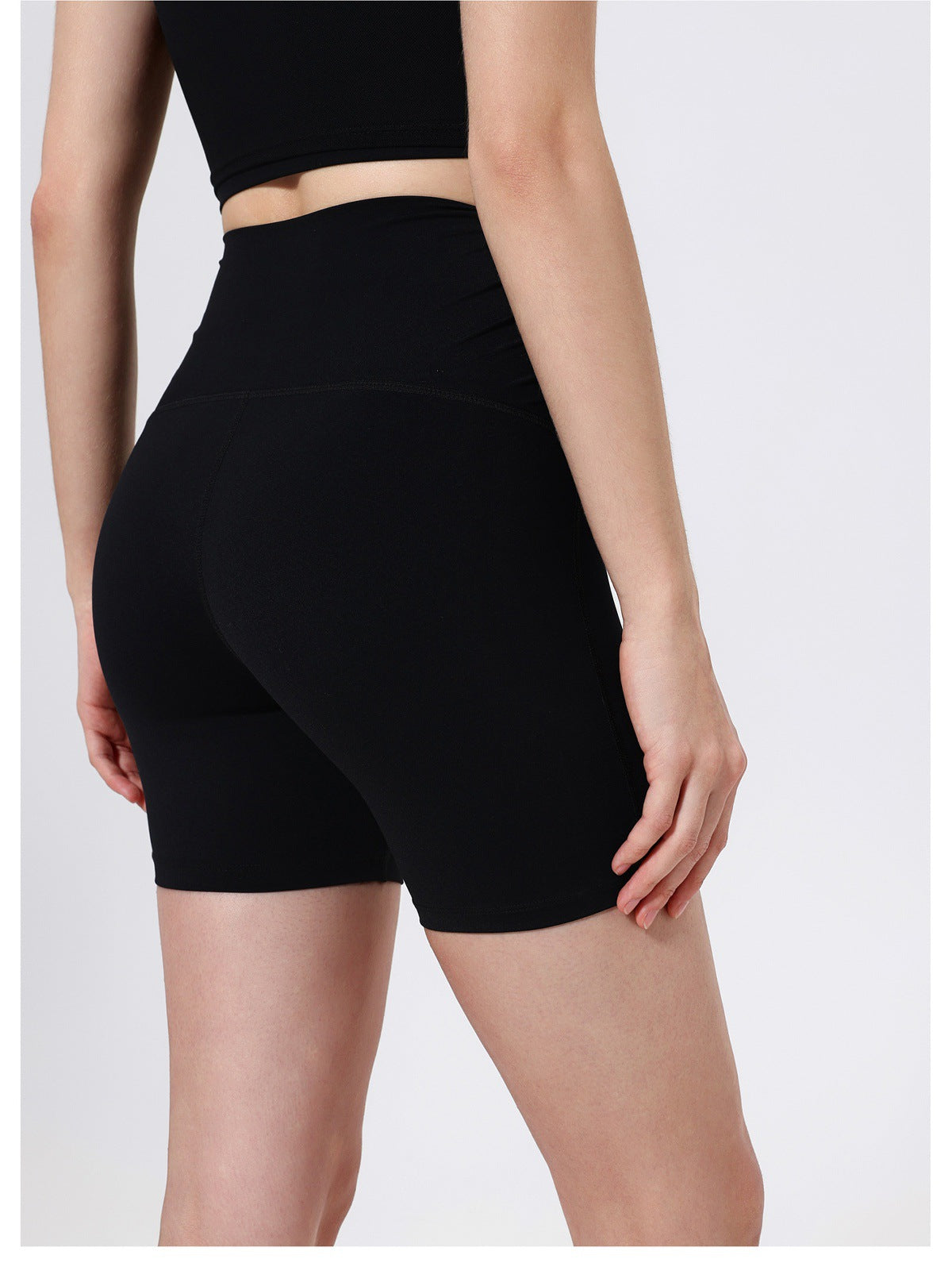 12/2025  fouregg Ruched Booty Yoga Shorts Nude-Feel High-Waist Gym Biker ShortsDK3119