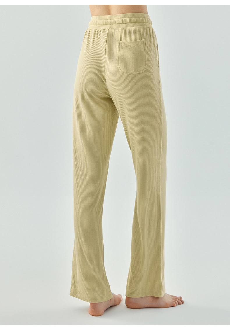 2023.08  sports pants women's high-waist casual loose straight wide-leg pants drape quick-drying dance aerobics fitness pants