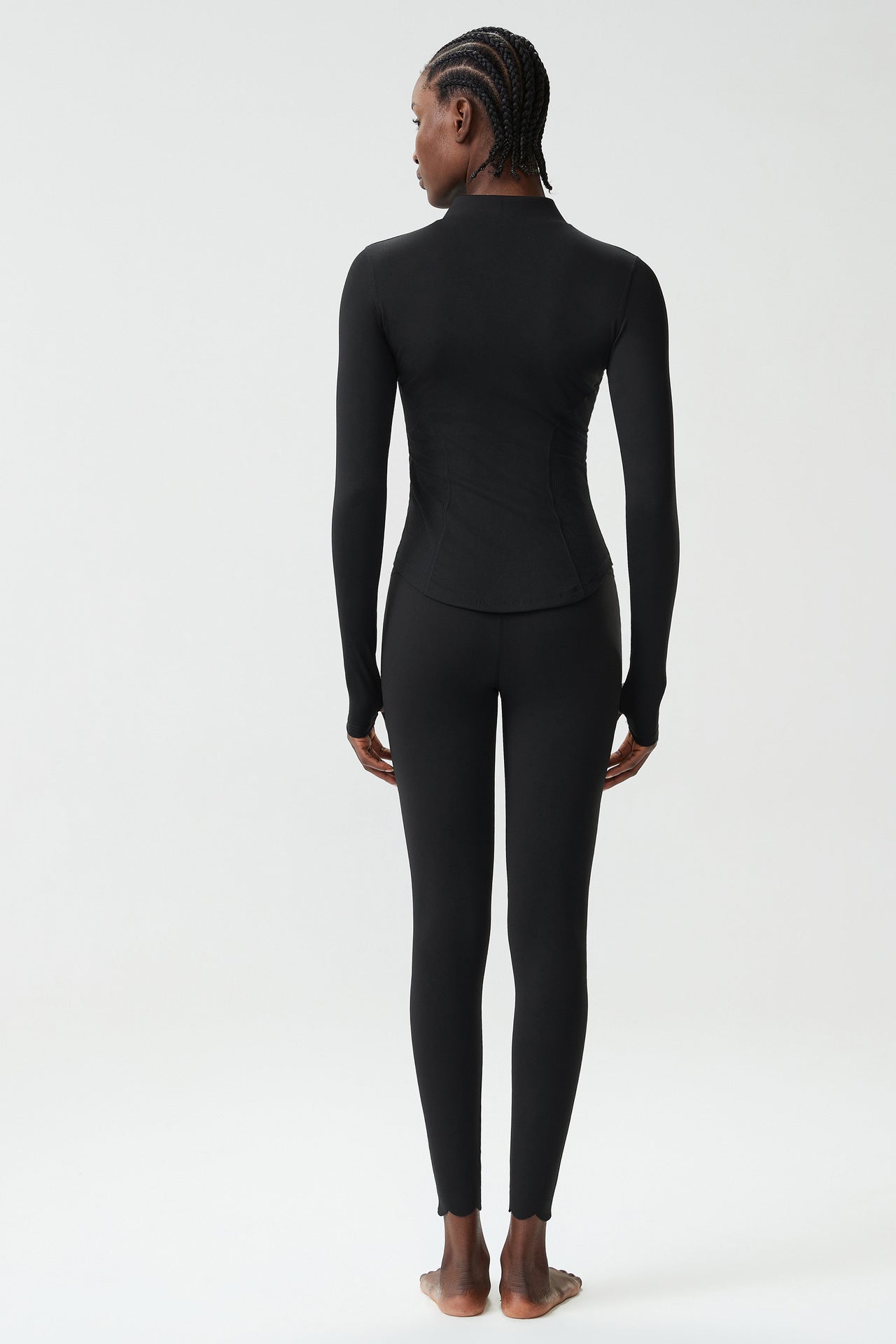01/2026 Women's Plus Size Fitted Yoga Suit Set, Elastic Quick-Drying Sports Fitness Suit Set (3 Pieces)