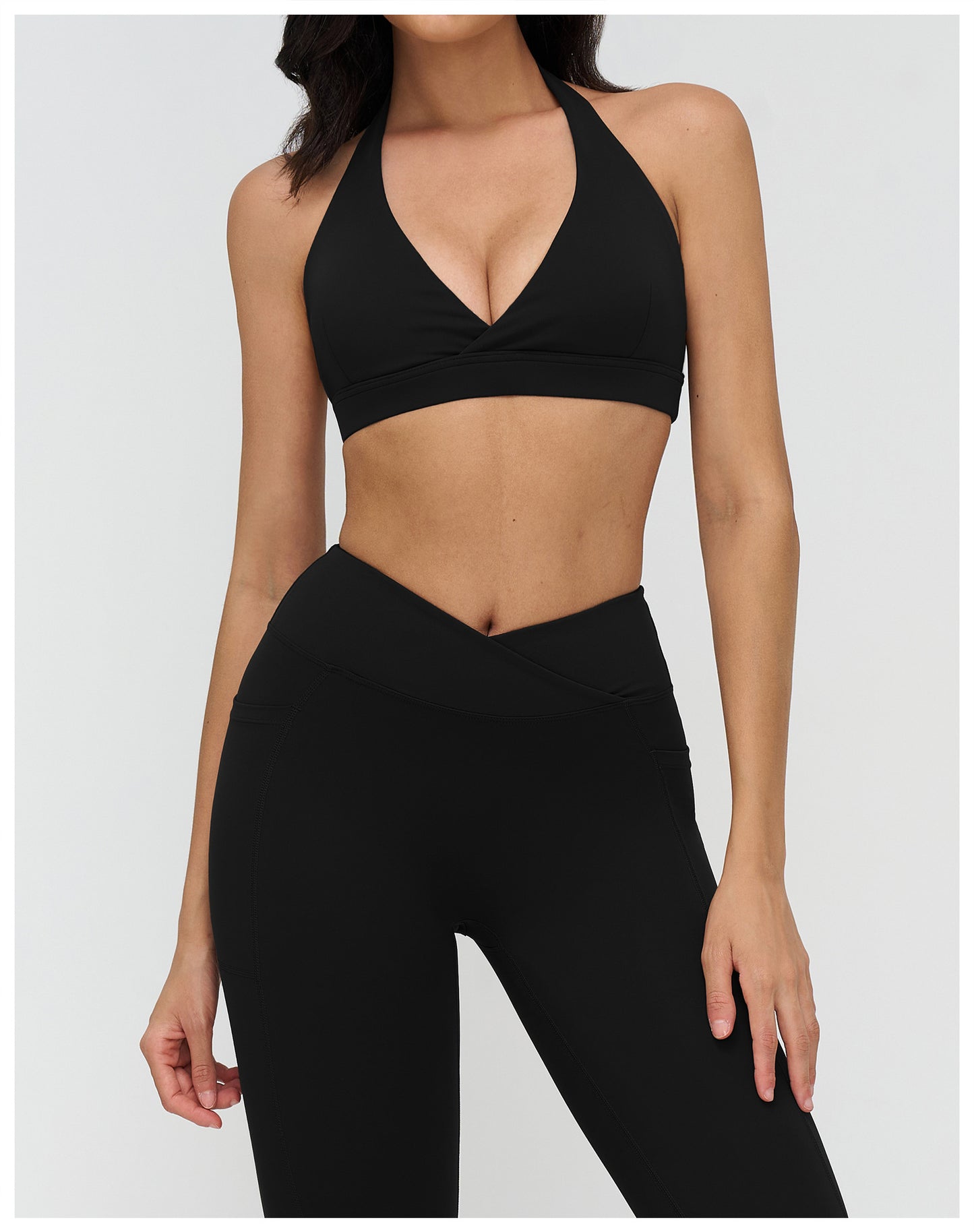 12/2025 Yoga bra with cross-V-neck, fashionable and beautiful back, sports bra, fitness and running sports underwear, 4518