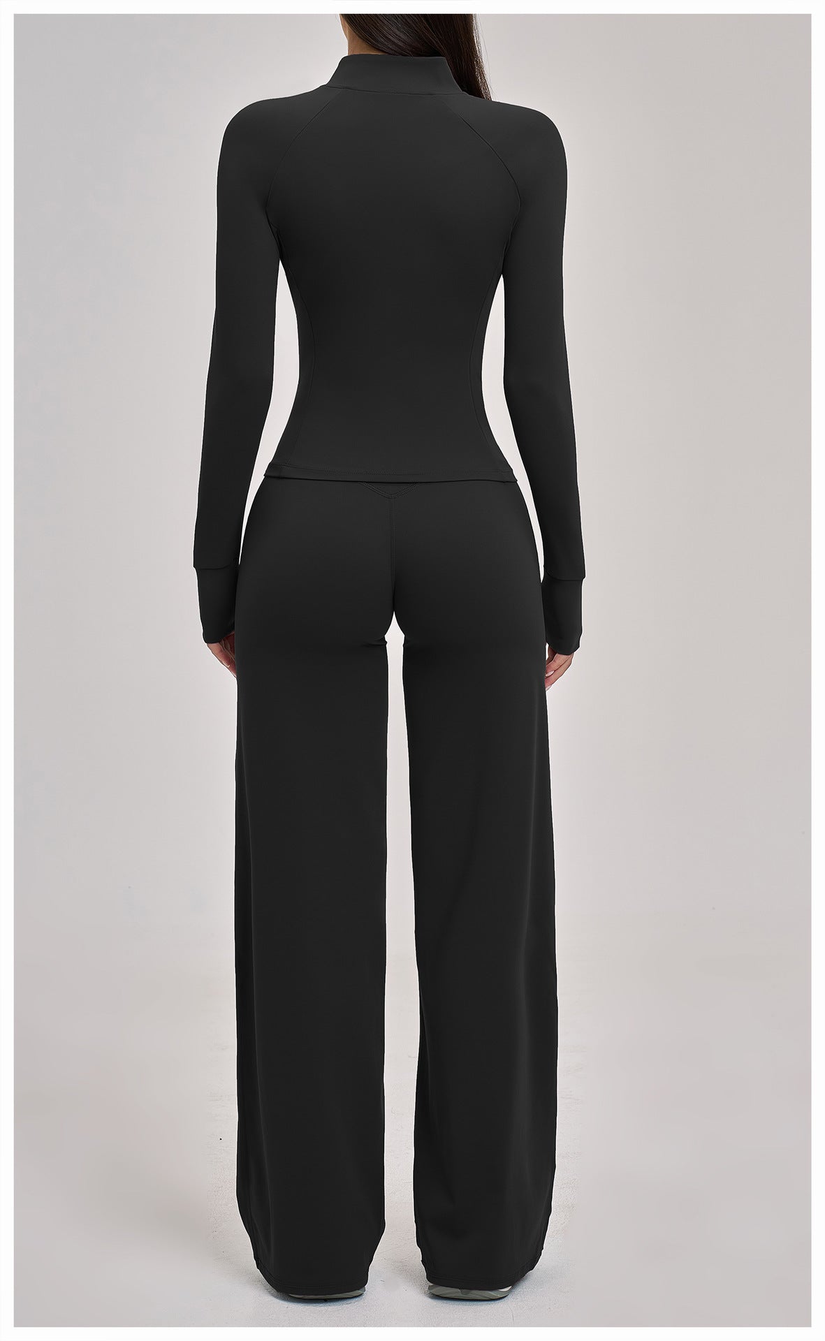 03/2026 Conjunto de yoga resistente de manga larga - versátil chaqueta de yoga informal para ejercicio, correr y fitness - conjunto de 4 piezas - 4510