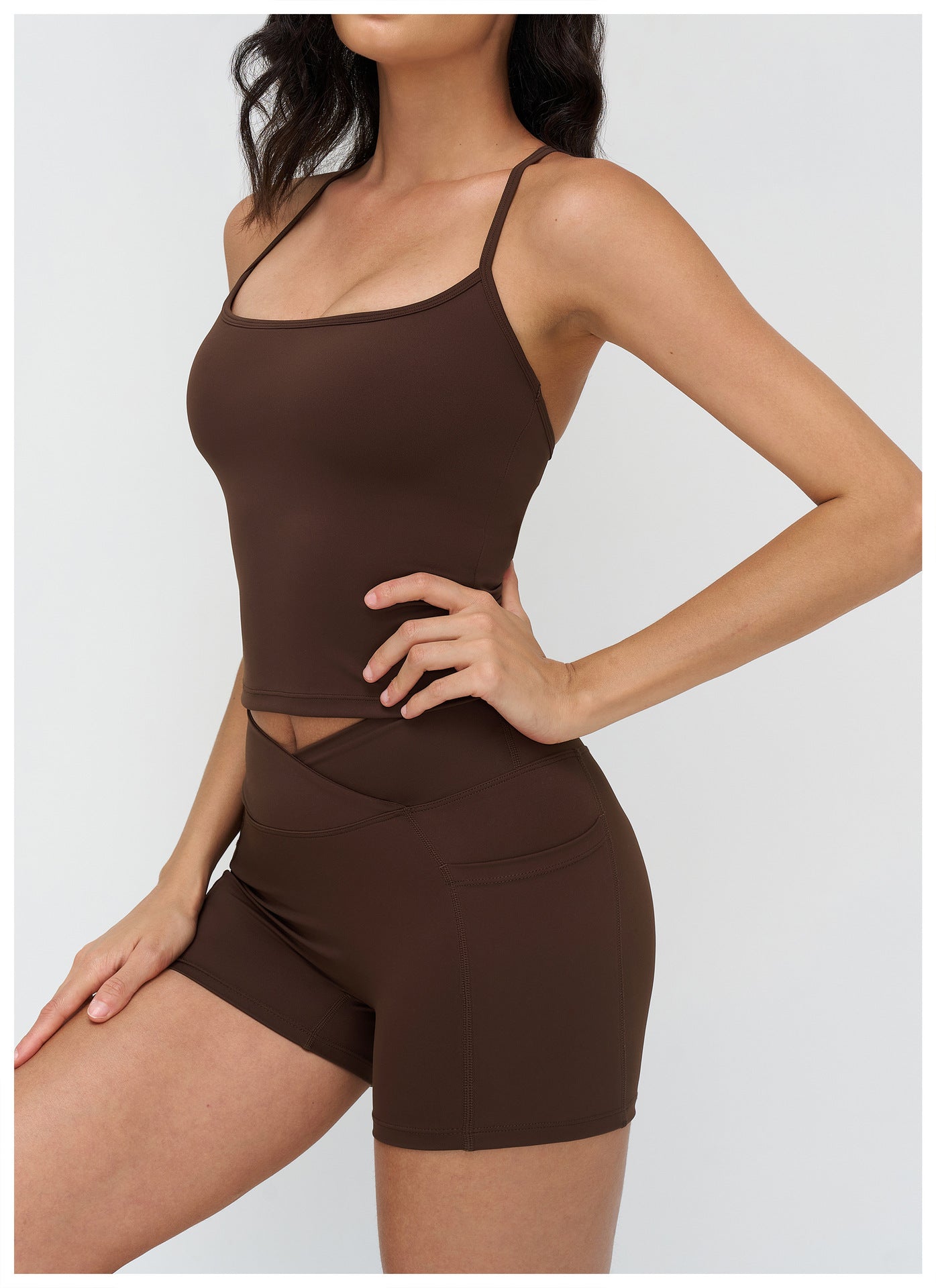 12/2025 Yoga vest, I-shaped beautiful back, tight outdoor sports underwear, running fitness sports vest, 4518 -