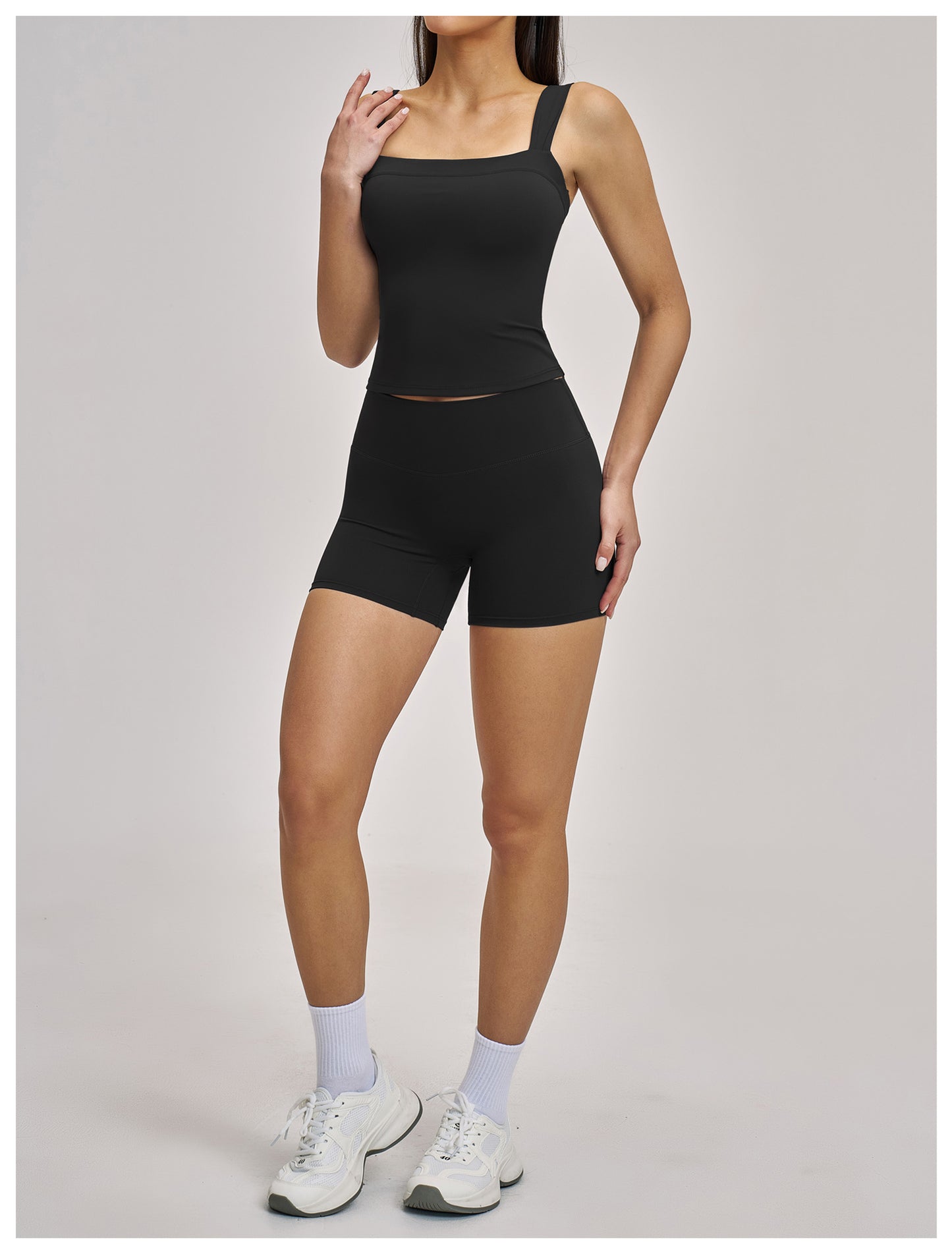 03/2026 Brushed Micro-flare Yoga Set, European and American Style Sports Running Fitness Set, Halter Neck Yoga Suit 4520