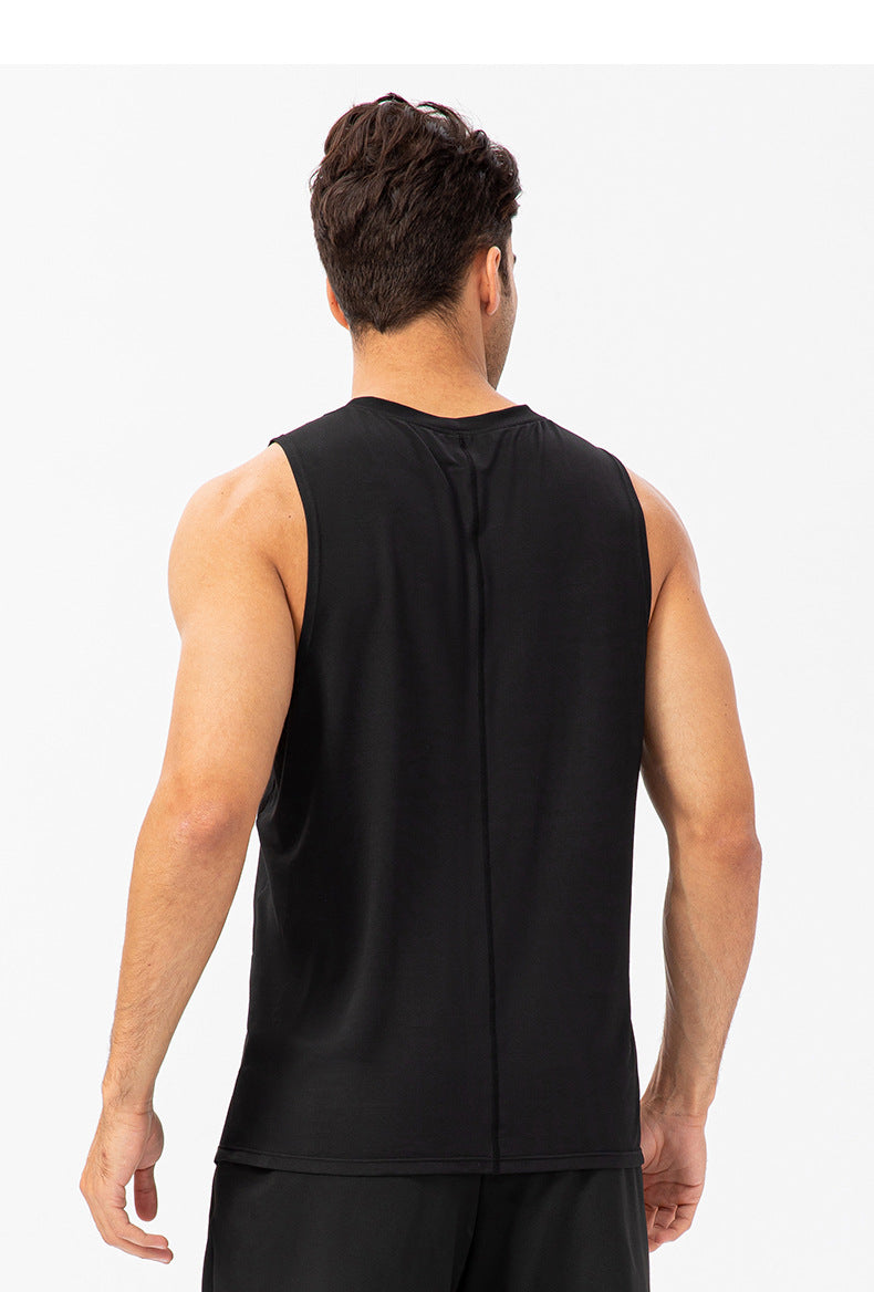 FOUREGG 23.07 Men's summer fitness loose vest quick-drying breathable basketball running T-shirt moisture-wicking wide-shouldered sports vest 21113