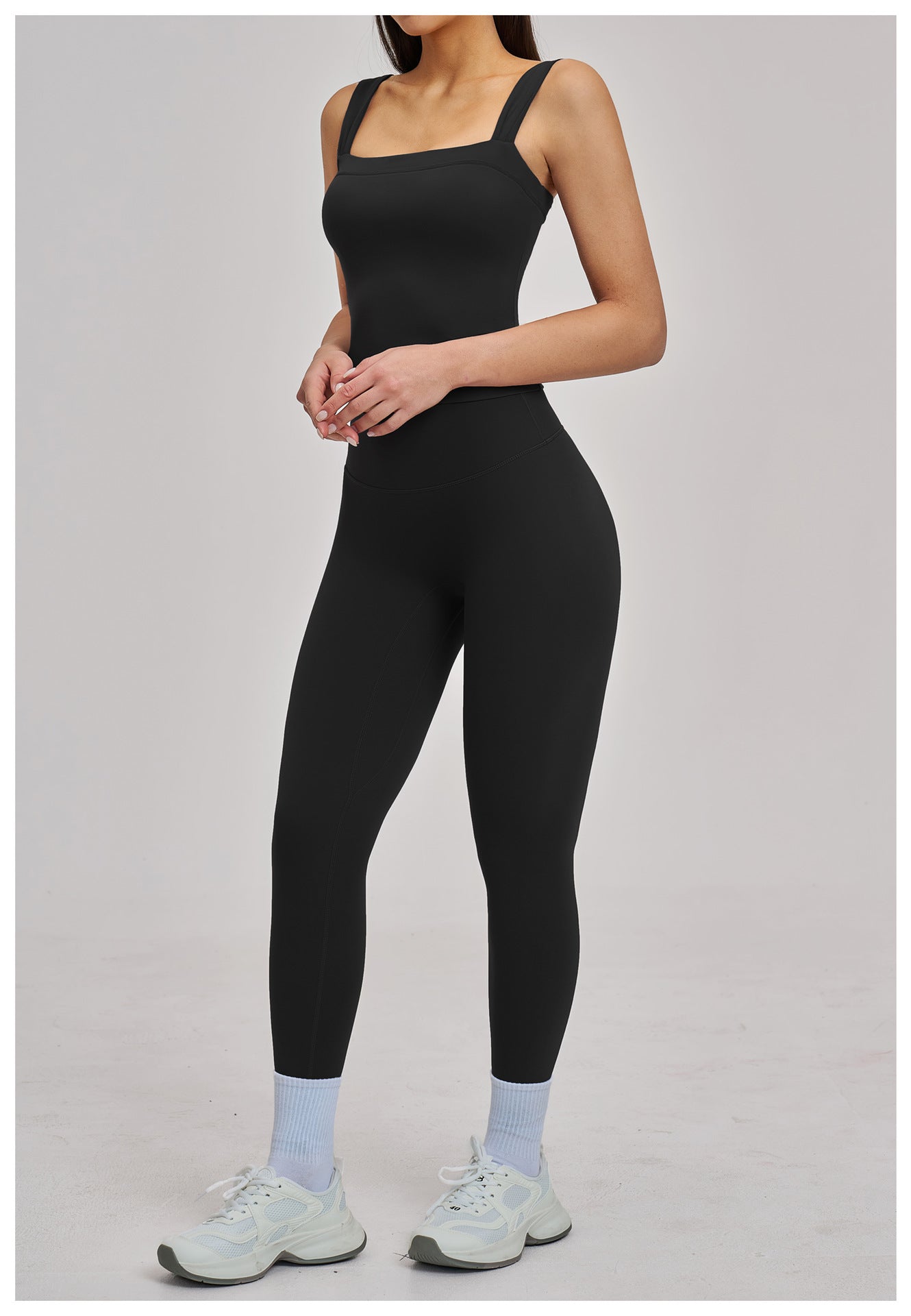 03/2026 Spring European and American style outdoor sports fitness suit, brushed tight-fitting yoga wear, shockproof sports suit for women, 4520