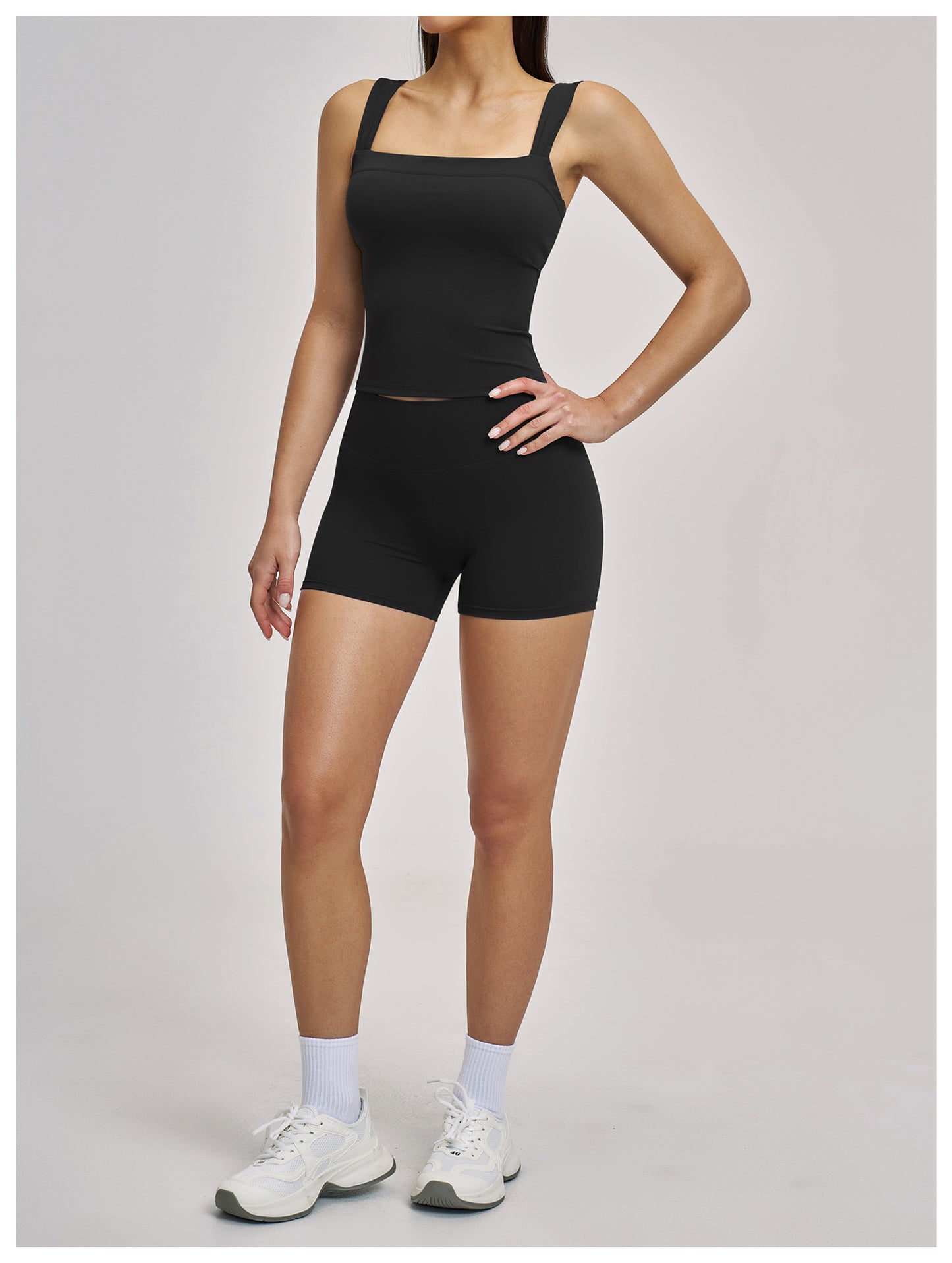 03/2026 Brushed Micro-flare Yoga Set, European and American Style Sports Running Fitness Set, Halter Neck Yoga Suit 4520