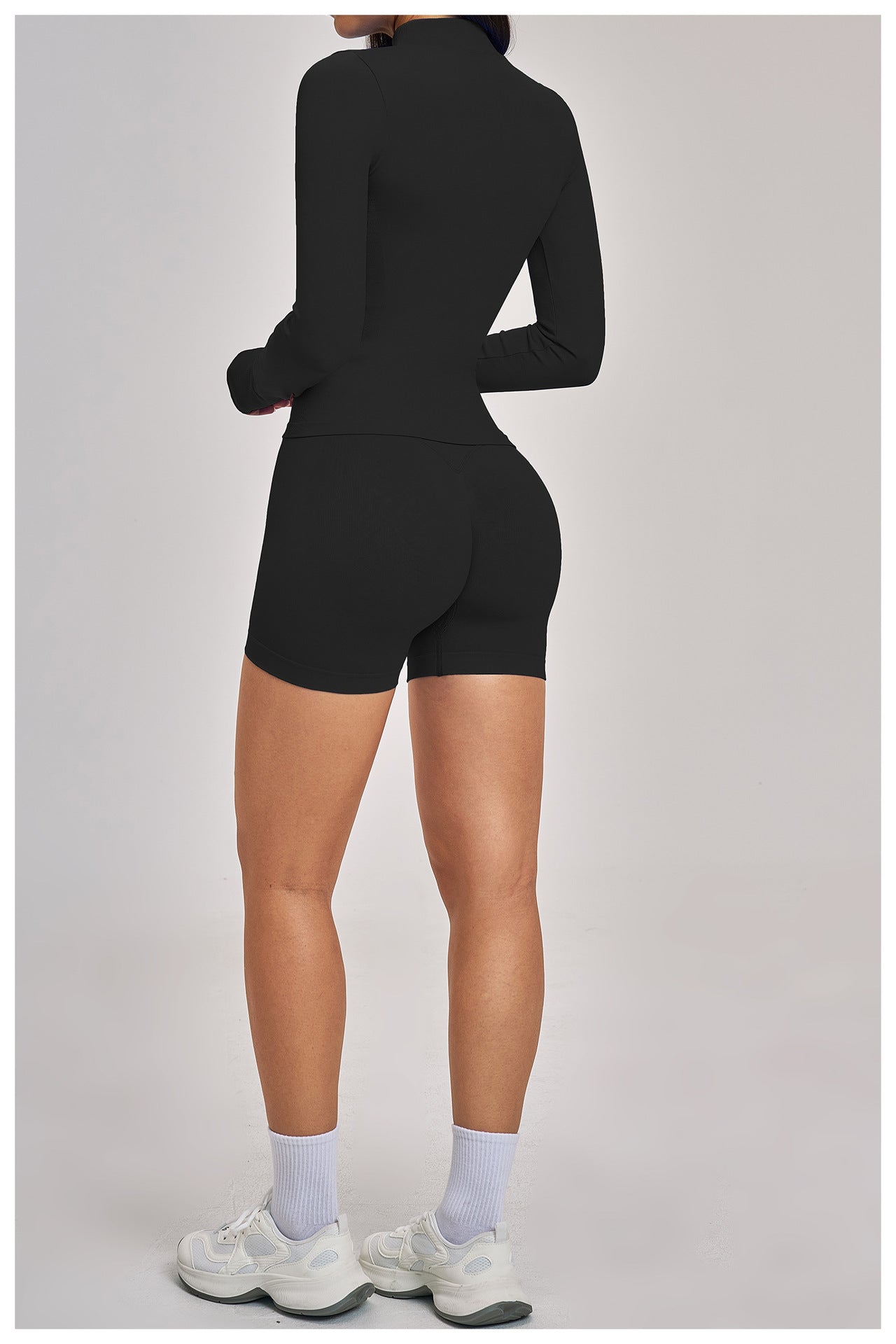 03/2026 Wholesale FOUREGG #5518 Seamless Sets  Cross-back seamless tight-fitting yoga set, high-elastic running sports set for women, 5518