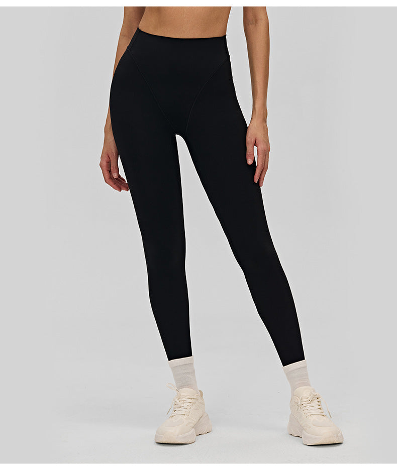 03/2026 FOUREGG Pantalon de yoga taille haute pour femme, avec empiècements latéraux sans couture, contrôle du ventre, pantalon de fitness, adapté comme vêtement d'extérieur, pour la course, le sport et comme collant.