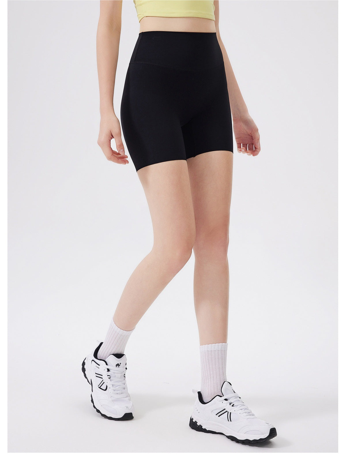 12/2025  fouregg One-Size-Fits-All Yoga Shorts Nude-Feel High-Waist Gym Biker Shorts DK3231