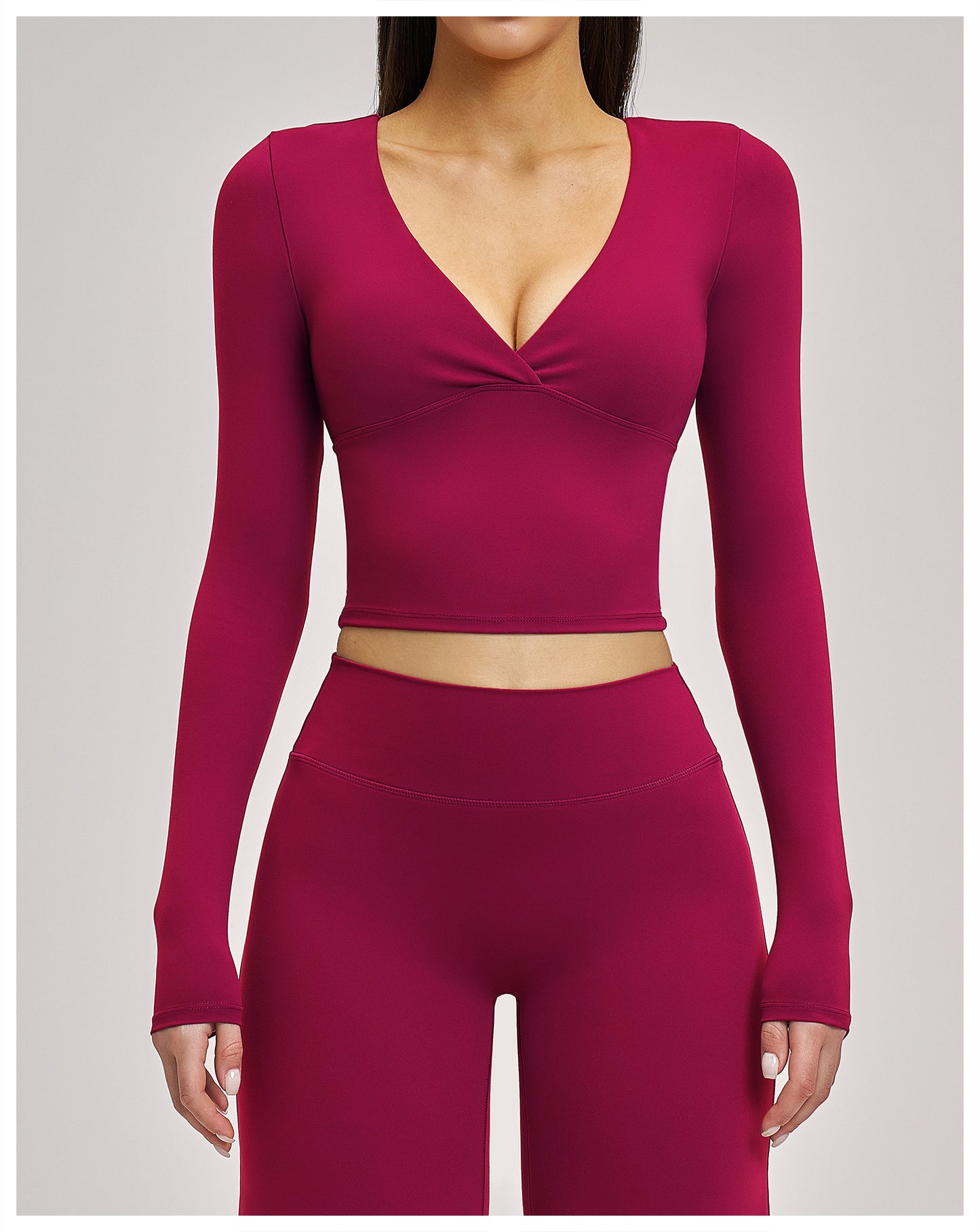 Haut de yoga printemps et été 03/2026 pour femme - T-shirt de sport polyvalent à manches longues de yoga Pilates pour femme - 4520