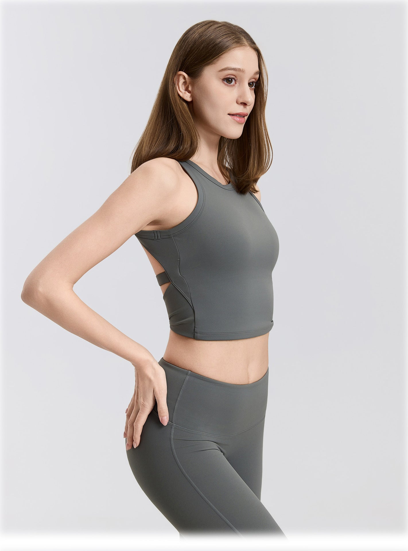 01/2026 Sujetador deportivo calado para mujer, tipo nube, con soporte, sin espalda, abotonado, para yoga, de secado rápido, ropa interior deportiva adelgazante