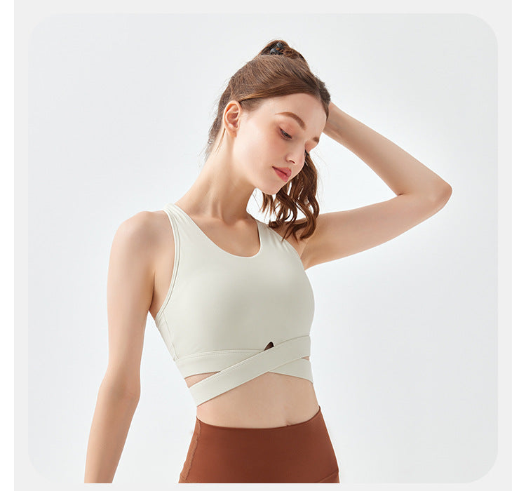 2023.09 High-intensity sports bra, anti-sagging, auxiliary breast-retracting bra, training running outerwear, shock-proof vest, fitness yoga wear