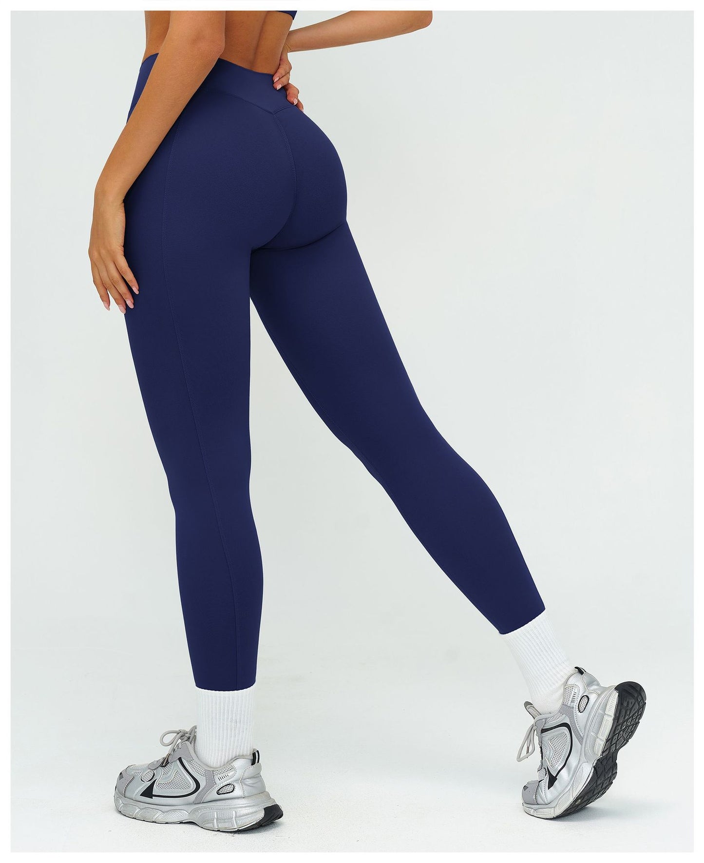 12/2025 Pantalones largos de yoga, cepillados, de cintura alta, fruncidos, ajustados, para deportes al aire libre, correr, fitness, 9313