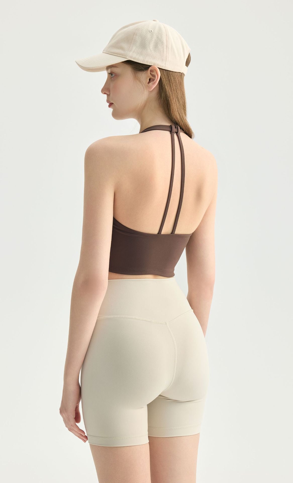 02/2026 Three-Part Yoga Pants for Fitness, Running, High-Waisted, Hip-Boosting, Peach-Hued, Women's Training, Pilates Fitness Shorts, Outdoor Wear