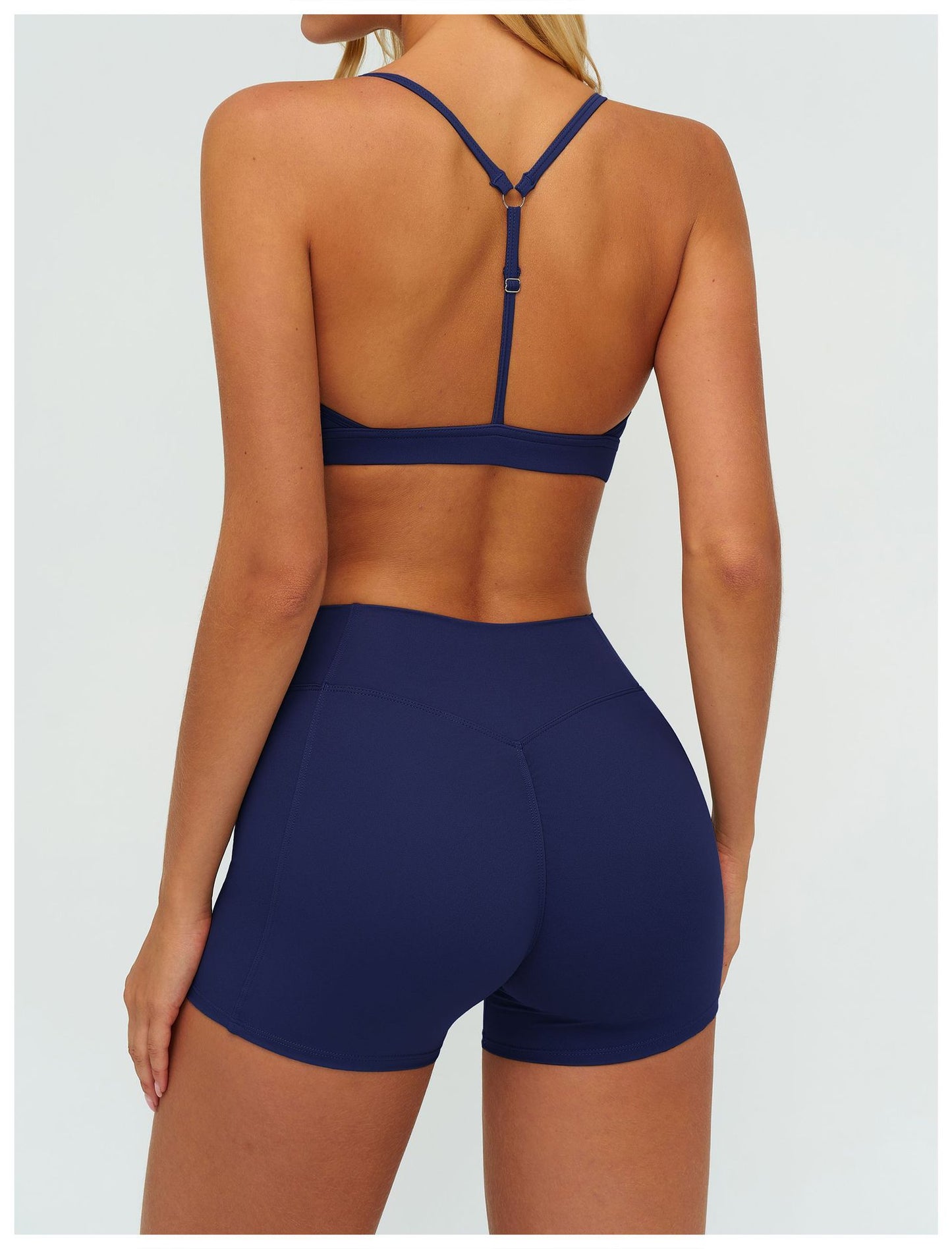 12/2025 Sujetador de yoga con cuello en V cepillado y espalda en forma de Y, sujetador deportivo ajustable, sujetador deportivo para fitness y correr 9313 -