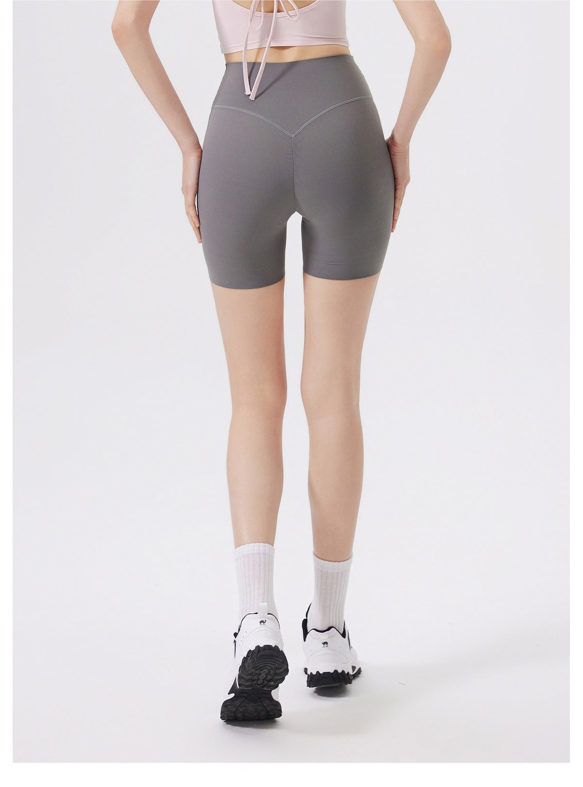 12/2025  fouregg One-Size-Fits-All Yoga Shorts Nude-Feel High-Waist Gym Biker Shorts DK3231