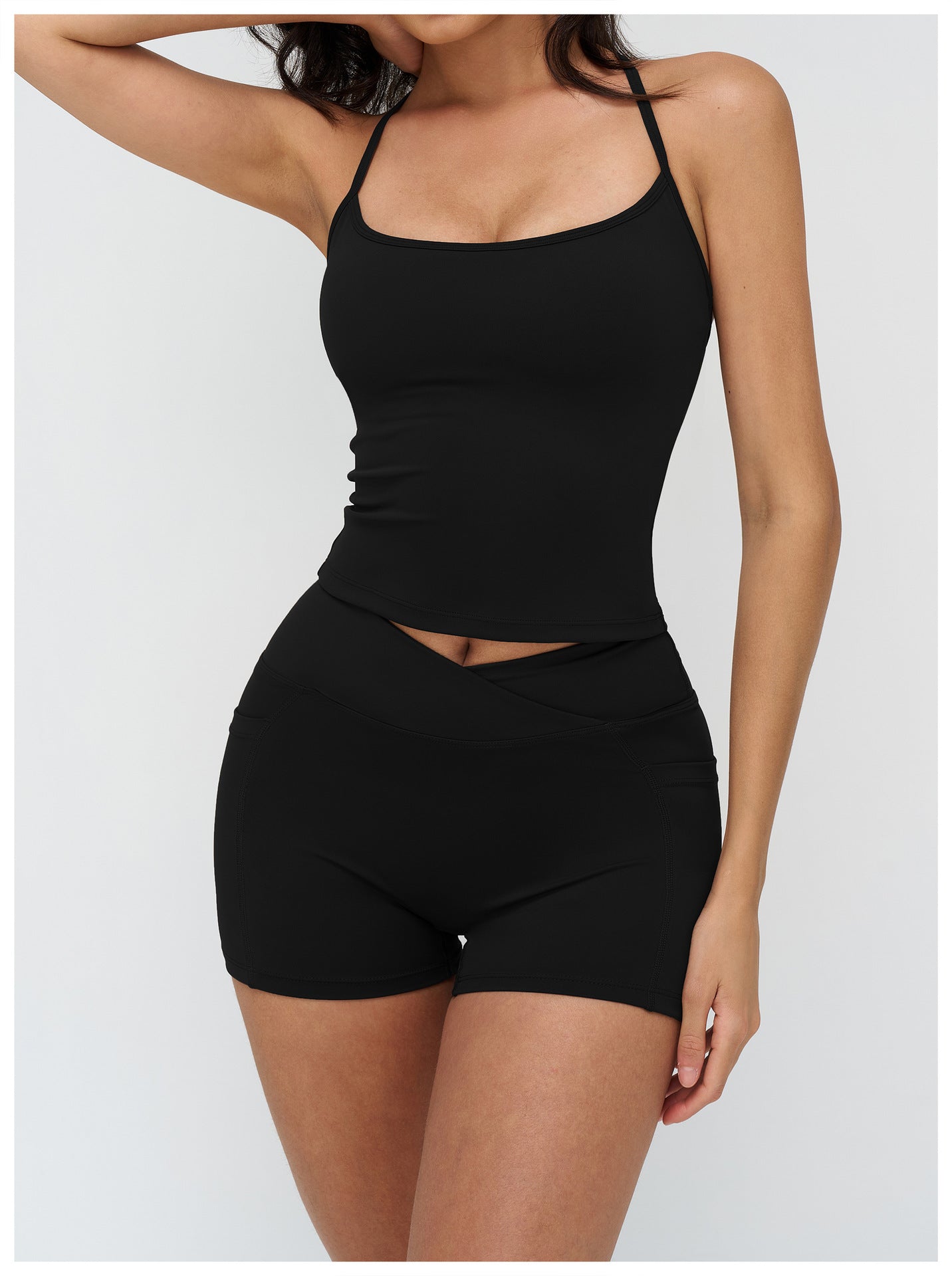 12/2025 Yoga vest, I-shaped beautiful back, tight outdoor sports underwear, running fitness sports vest, 4518 -