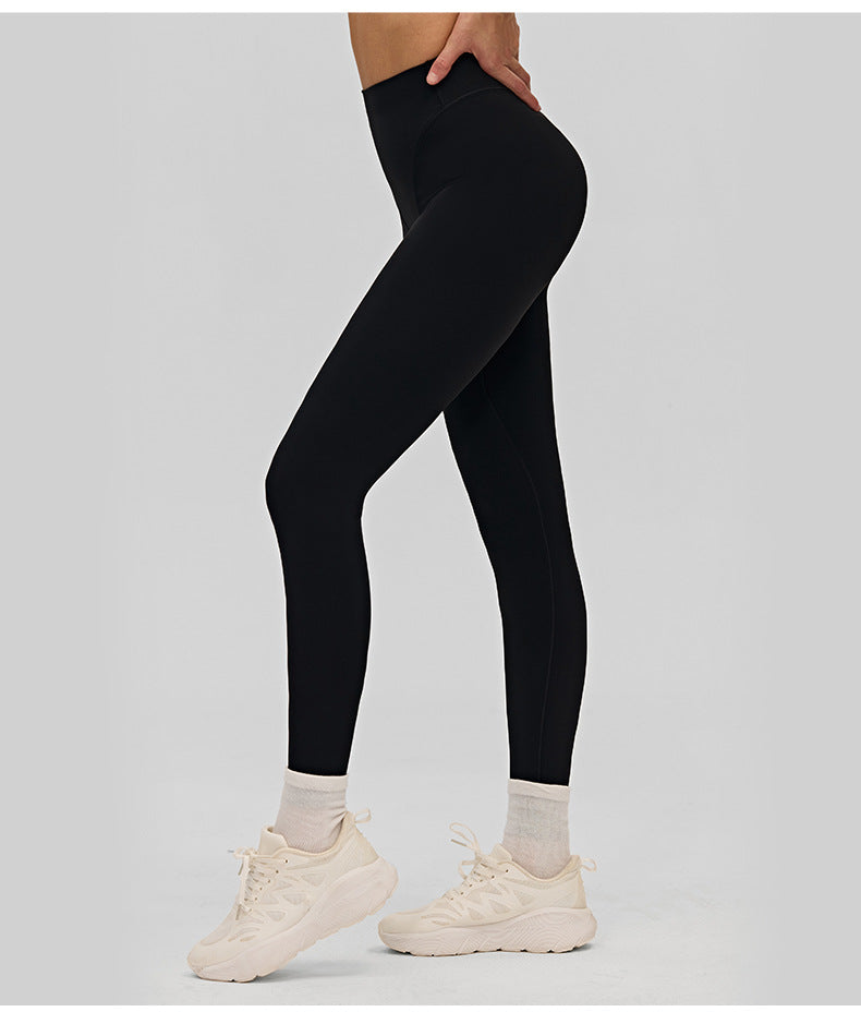 03/2026 FOUREGG Pantalon de yoga taille haute pour femme, avec empiècements latéraux sans couture, contrôle du ventre, pantalon de fitness, adapté comme vêtement d'extérieur, pour la course, le sport et comme collant.