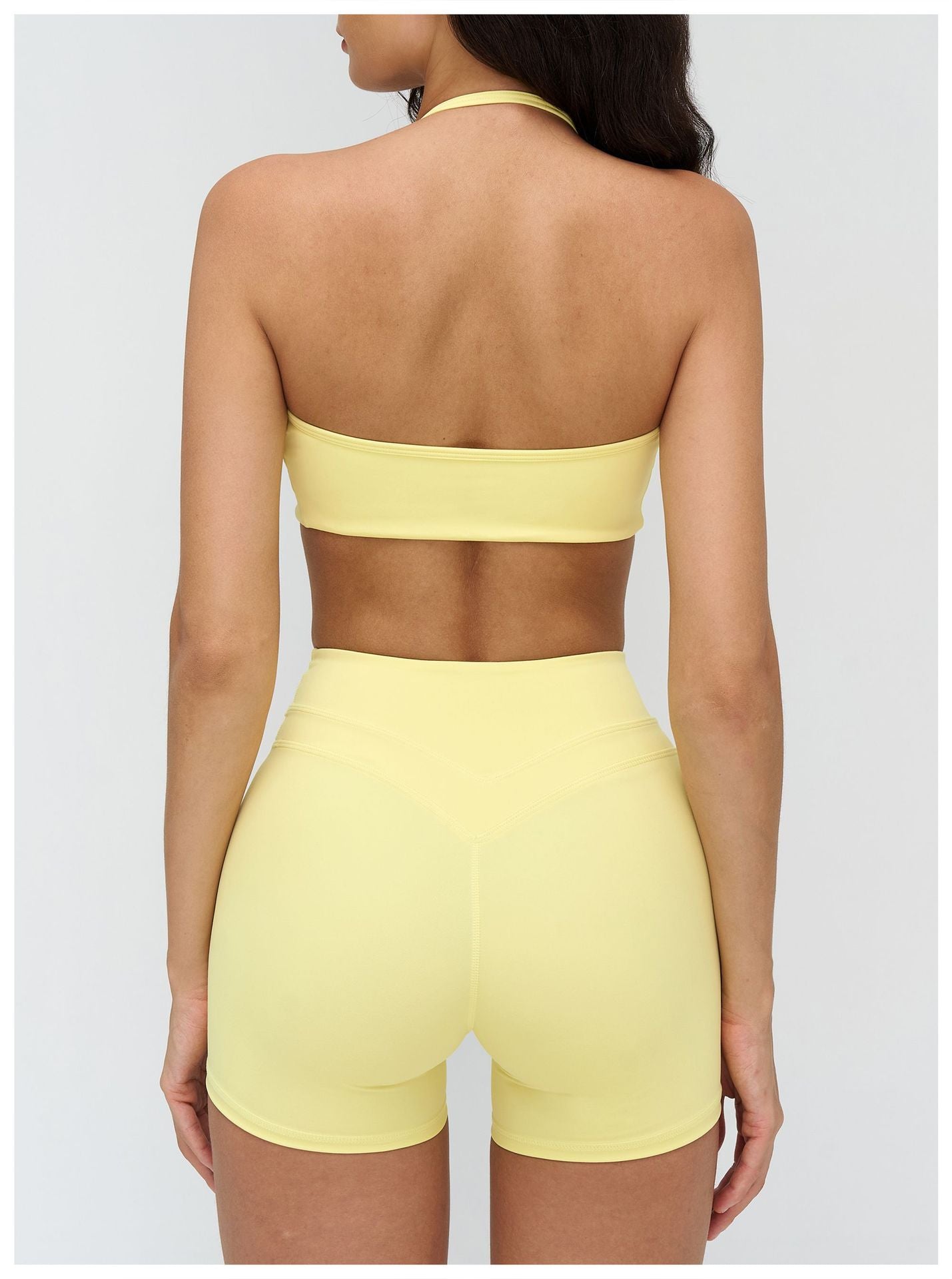 12/2025 European and American brushed yoga bra, neck-hanging hollow beauty back bra, fitness running sports underwear for women 3109