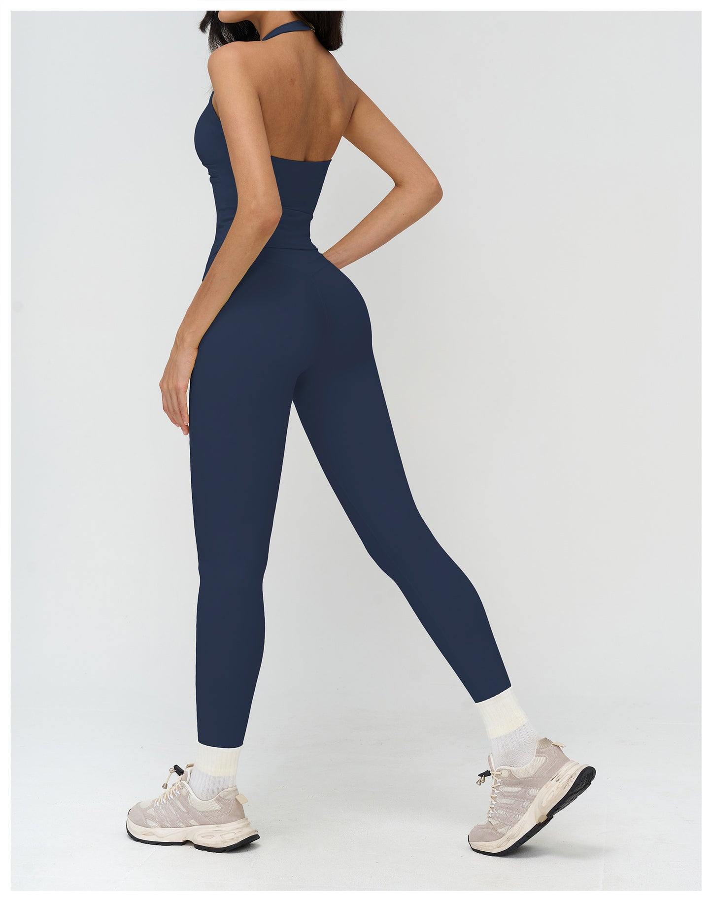 12/2025 V-neck halter yoga vest, tight brushed back beauty sports vest, outdoor running fitness underwear 3109