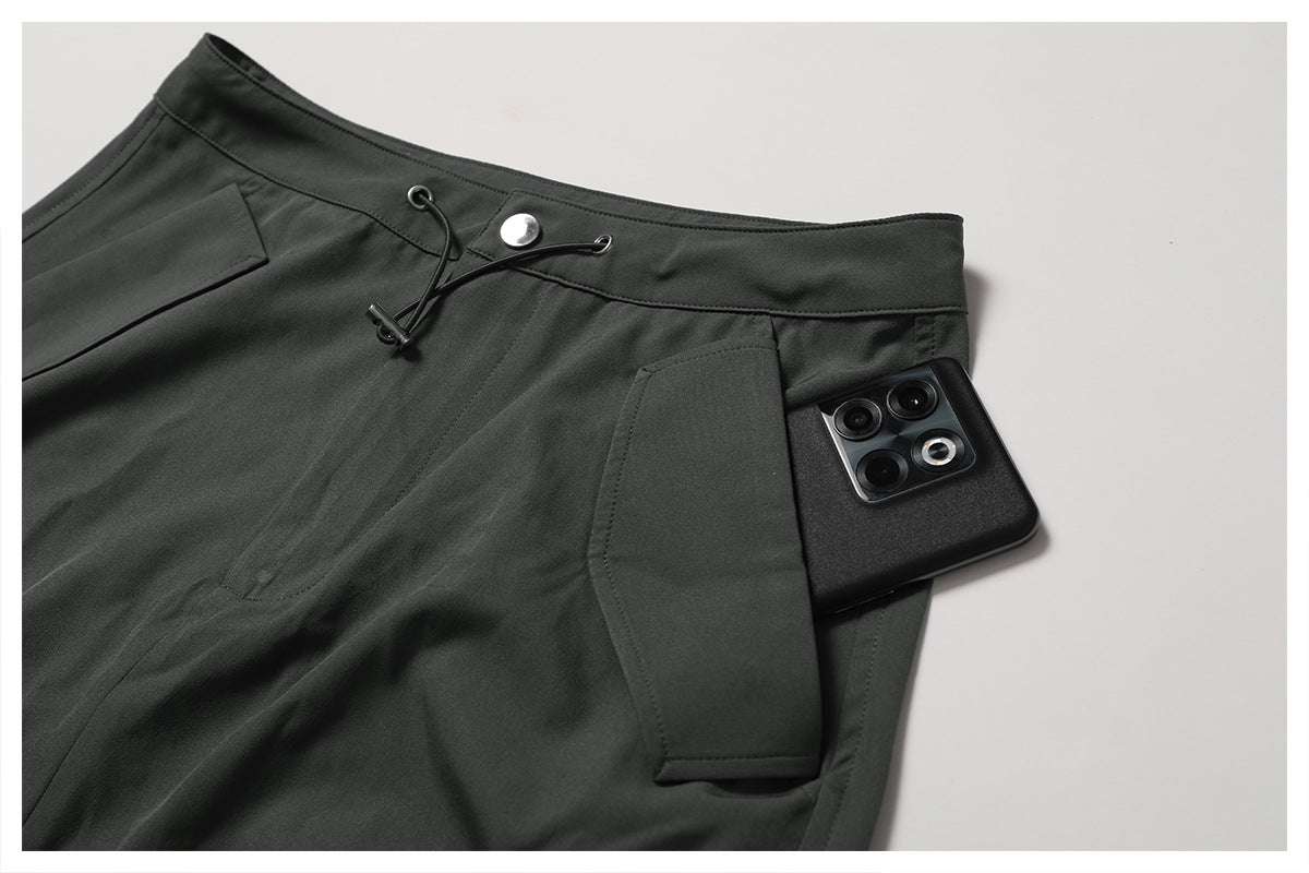 23.07 retro tooling skirt waist sports casual skirt mid-length all-match tooling pocket skirt 8336