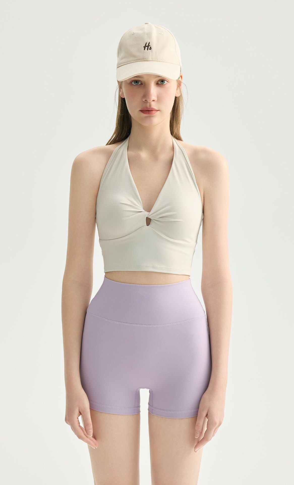 02/2026 Three-Part Yoga Pants for Fitness, Running, High-Waisted, Hip-Boosting, Peach-Hued, Women's Training, Pilates Fitness Shorts, Outdoor Wear