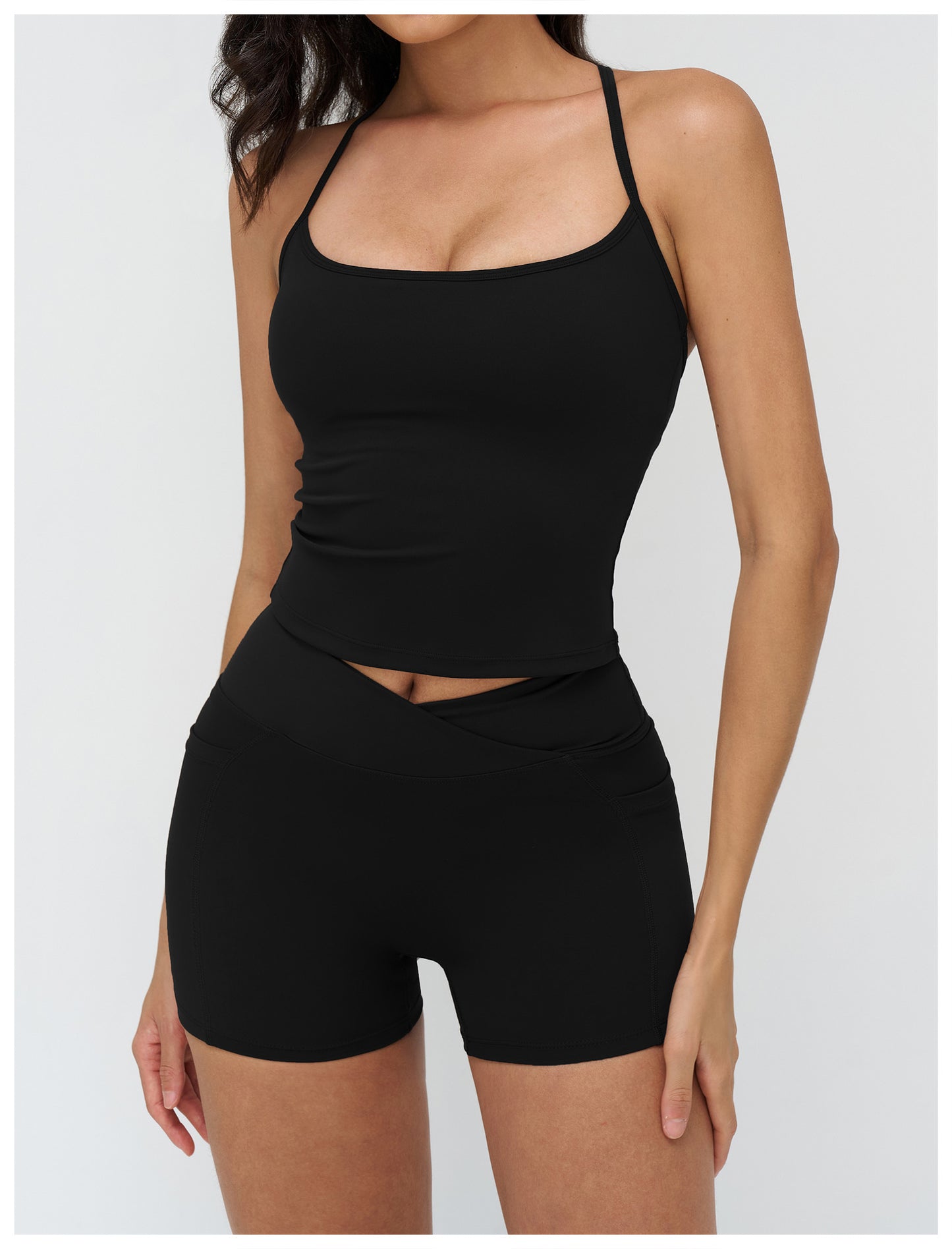 12/2025 Yoga vest, I-shaped beautiful back, tight outdoor sports underwear, running fitness sports vest, 4518 -