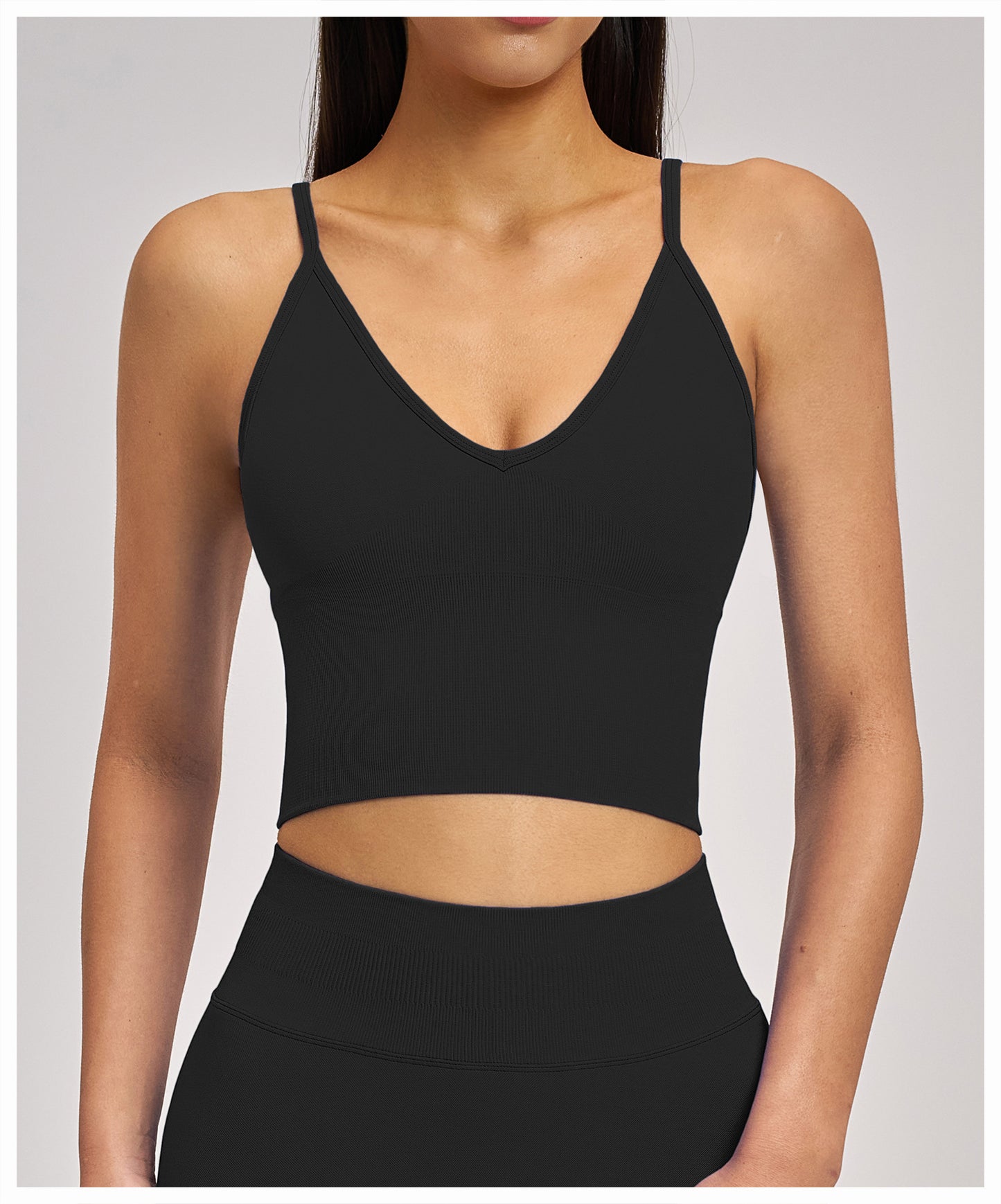 03/2026 Shockproof seamless yoga bra with cross-back design, quick-drying sports top, running and fitness yoga wear 5518