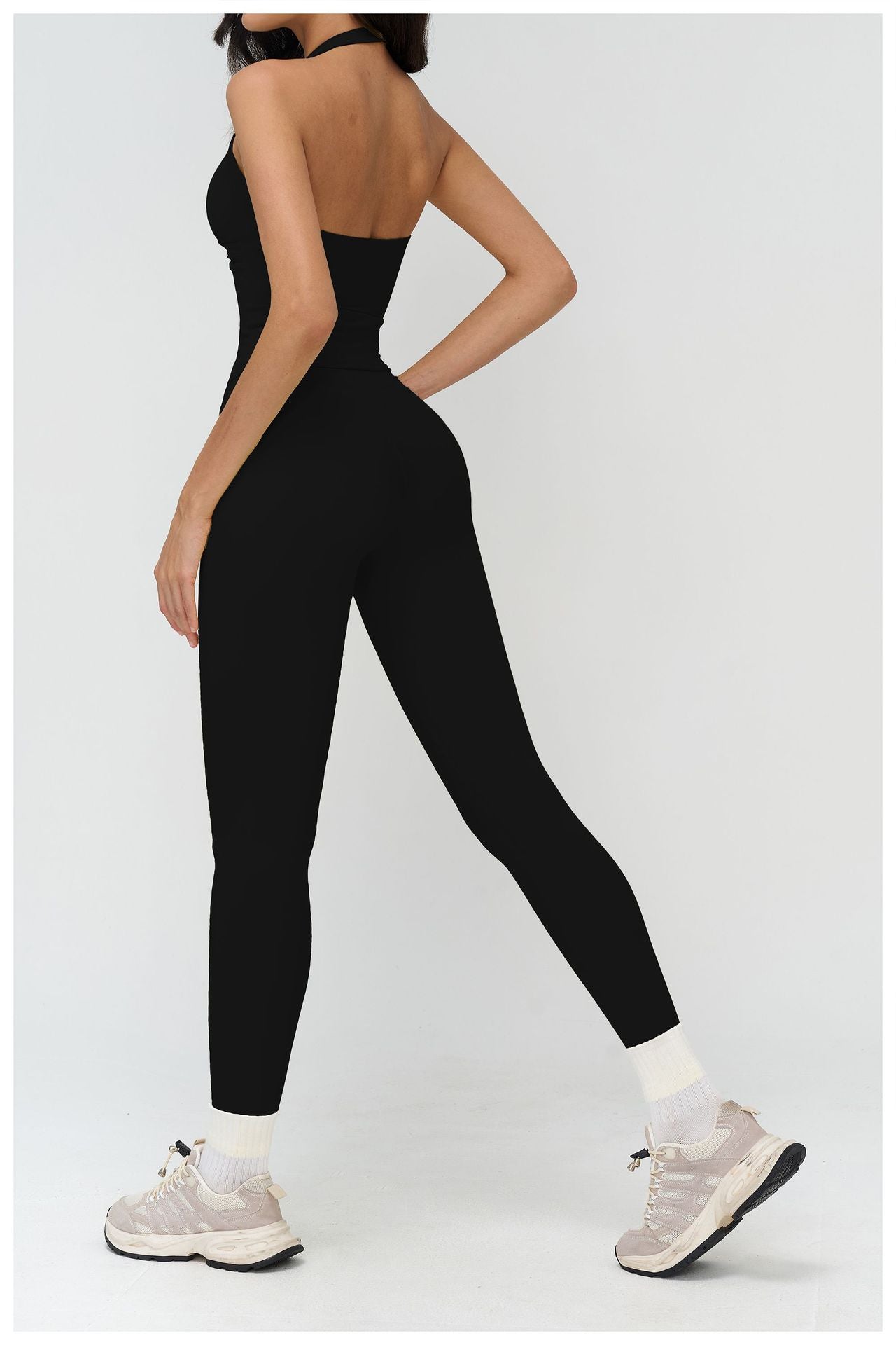 12/2025 V-neck halter yoga vest, tight brushed back beauty sports vest, outdoor running fitness underwear 3109