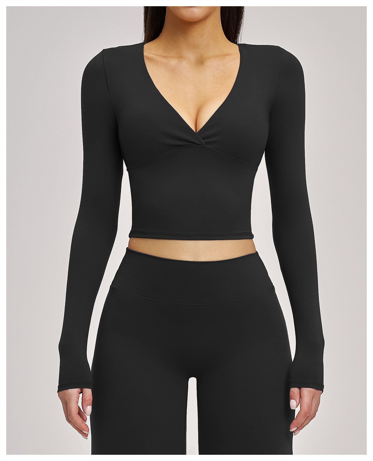 Haut de yoga printemps et été 03/2026 pour femme - T-shirt de sport polyvalent à manches longues de yoga Pilates pour femme - 4520