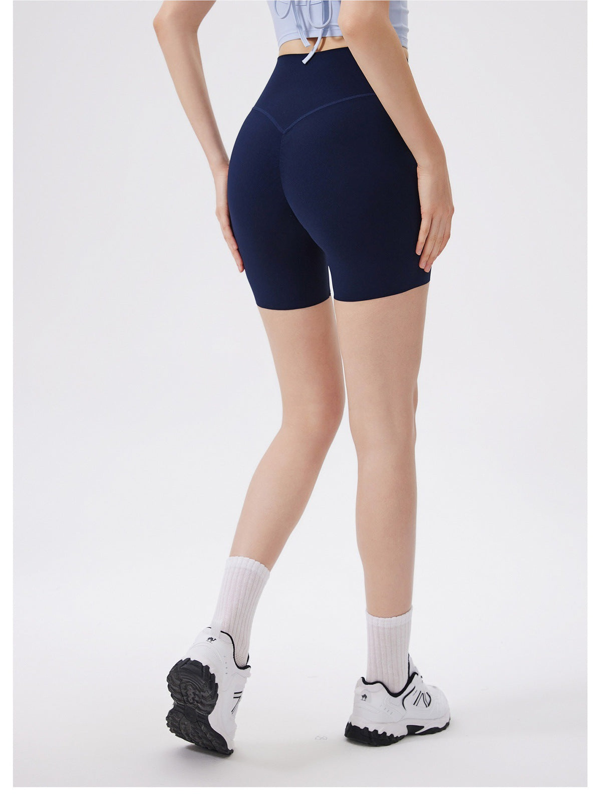 12/2025  fouregg One-Size-Fits-All Yoga Shorts Nude-Feel High-Waist Gym Biker Shorts DK3231