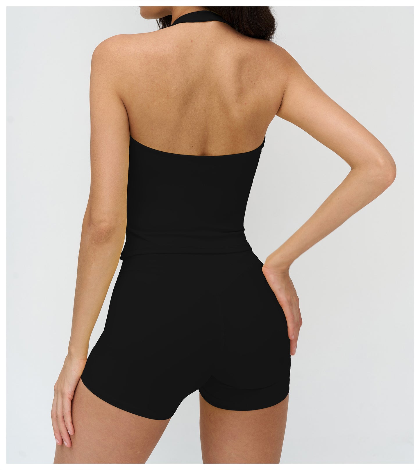 12/2025 V-neck halter yoga vest, tight brushed back beauty sports vest, outdoor running fitness underwear 3109