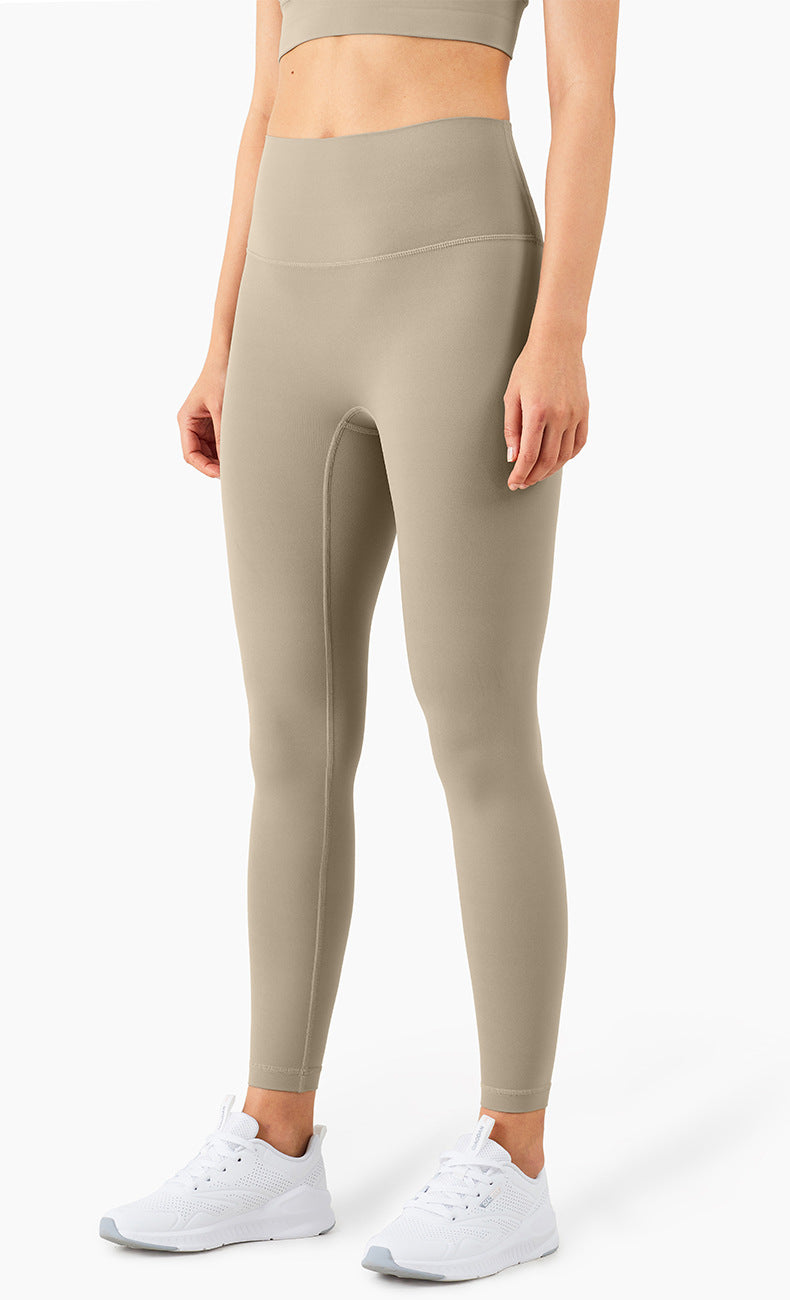 08/2024 Link-3 XY1237 update 51 colors Spring and summer yoga pants brushed sports fitness pants women's nude high waist hip-lifting abdomen high-end yoga clothing tights