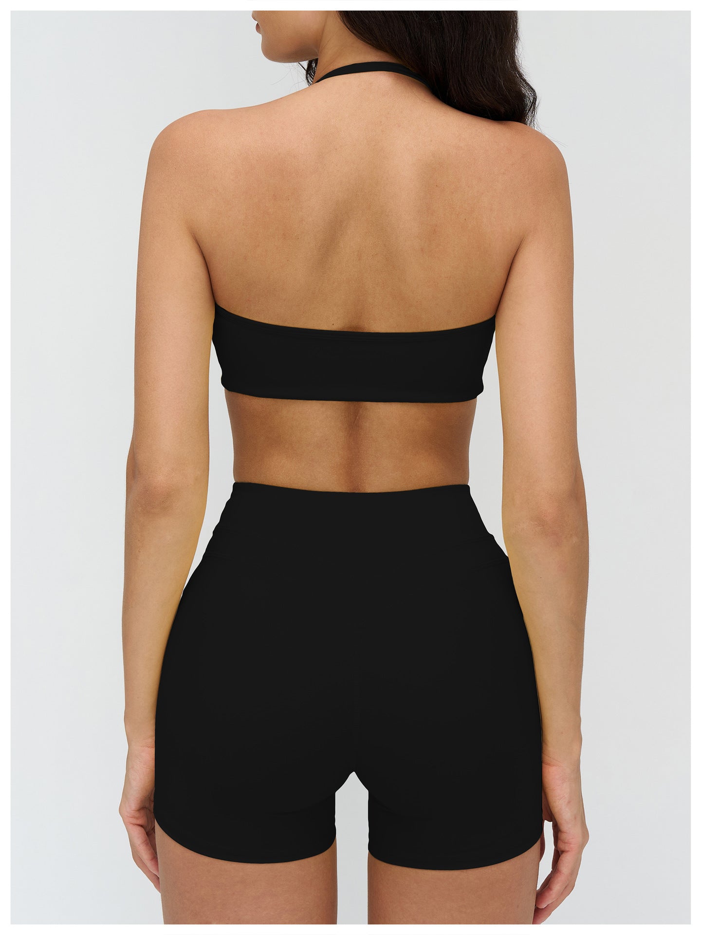 12/2025 European and American brushed yoga bra, neck-hanging hollow beauty back bra, fitness running sports underwear for women 3109