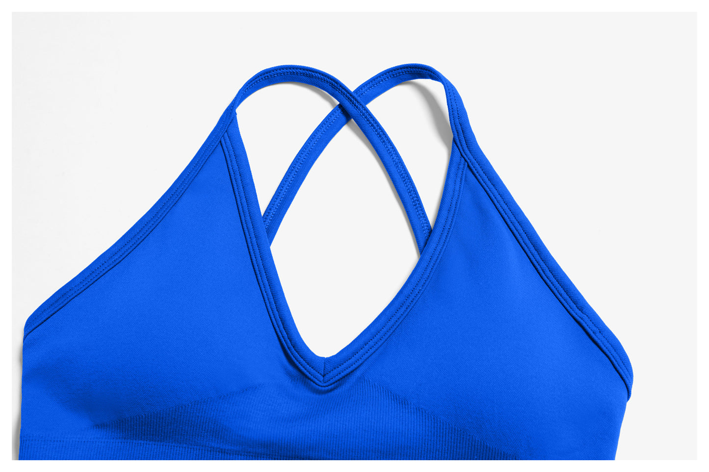 03/2026 Shockproof seamless yoga bra with cross-back design, quick-drying sports top, running and fitness yoga wear 5518