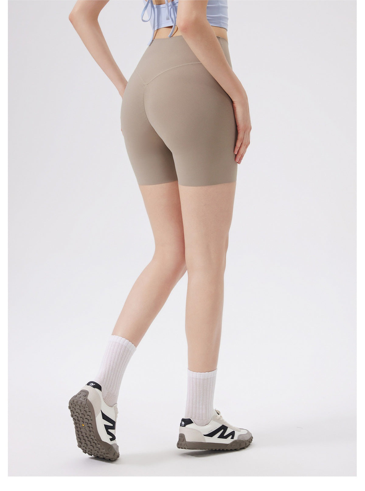 12/2025  fouregg One-Size-Fits-All Yoga Shorts Nude-Feel High-Waist Gym Biker Shorts DK3231