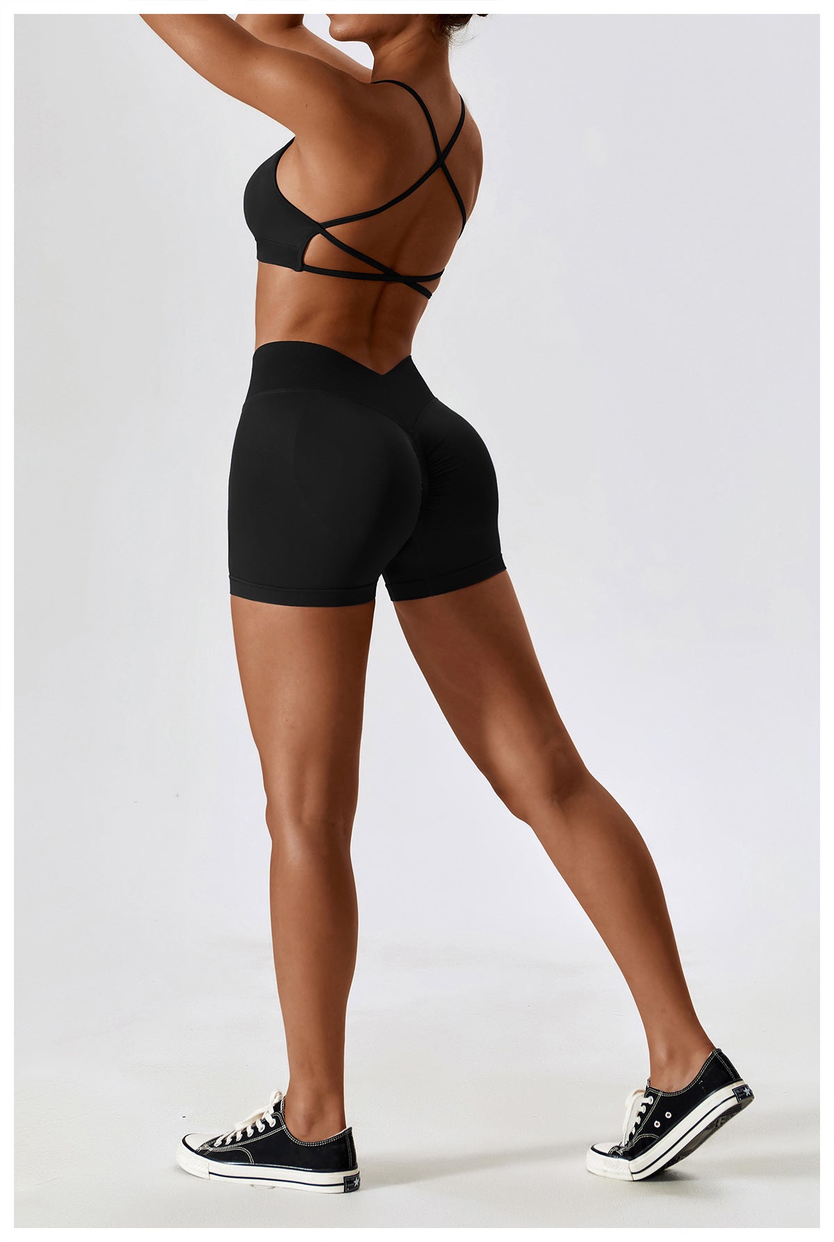 23.07 seamless yoga suit running quick-drying tight-fitting sports fitness suit female 7137