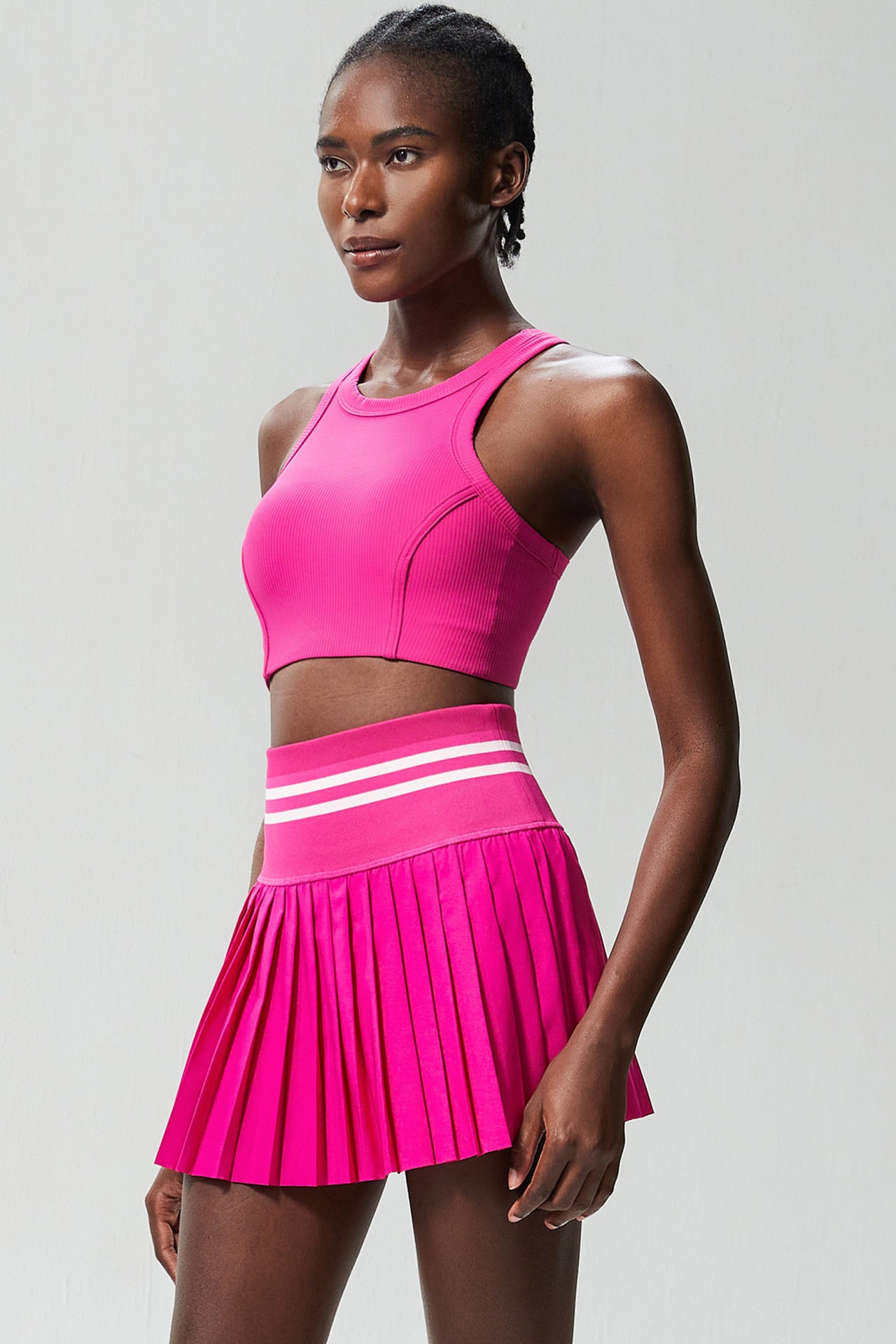 09/2024  sports fitness yoga suits for women, anti-exposure large size quick-drying two-piece suits, badminton tennis clothing