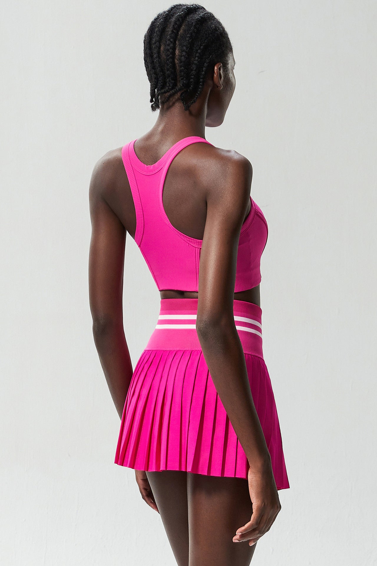 09/2024  sports fitness yoga suits for women, anti-exposure large size quick-drying two-piece suits, badminton tennis clothing