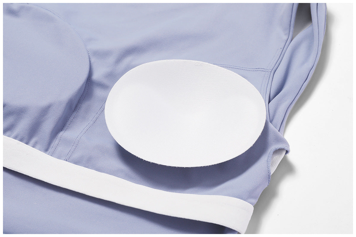 03/2024 Spring nude tight-fitting back yoga suit running sports suit for women breathable quick-drying fitness clothes 8516