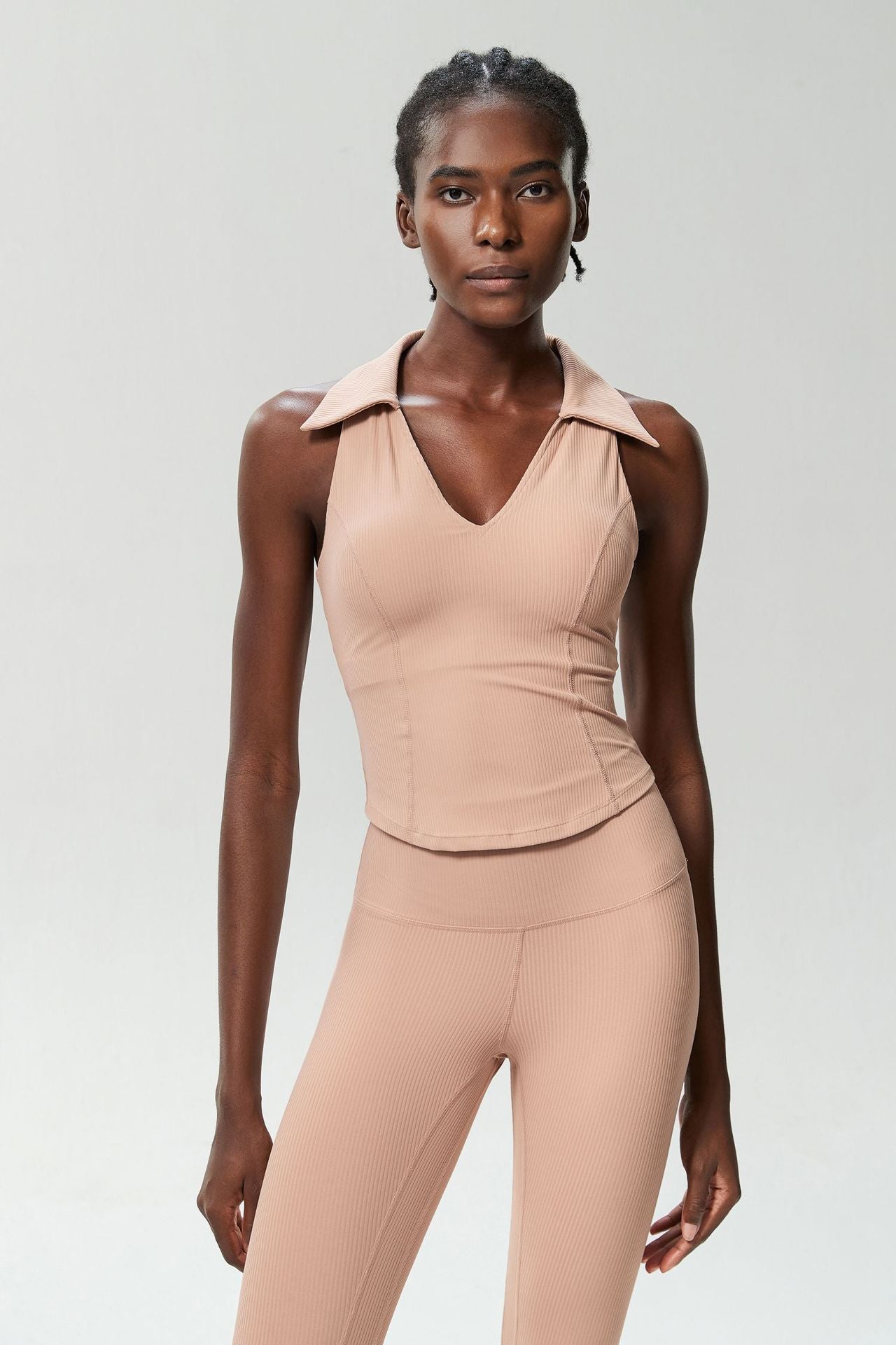 09/2024 Cross-border latex water drop cup V-neck fitness sports tops for women shockproof quick-drying large size running yoga tennis clothes