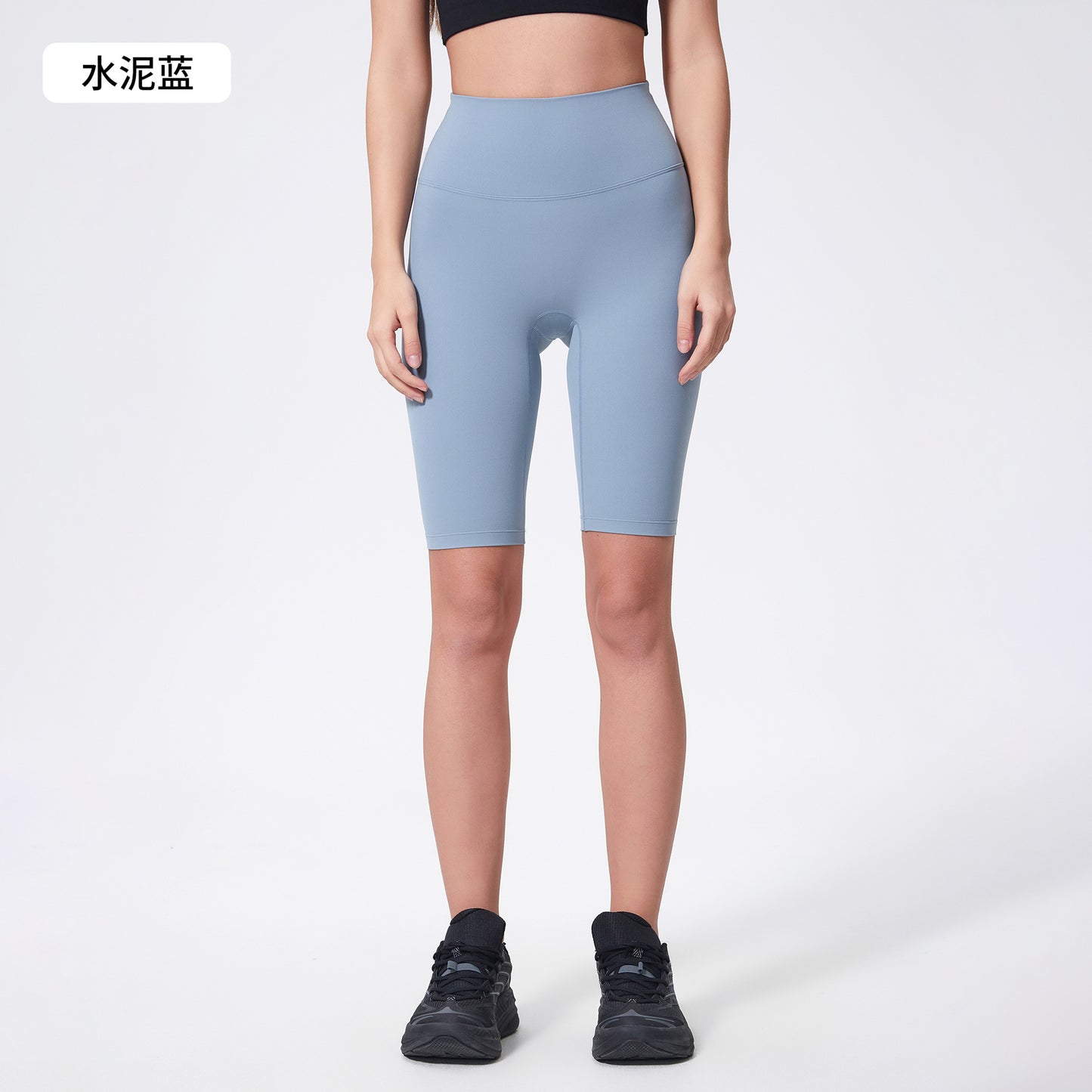 02/2025 Summer new nude high-waisted hip lift pocket yoga pants running fitness sports skinny quarter pants women DK184