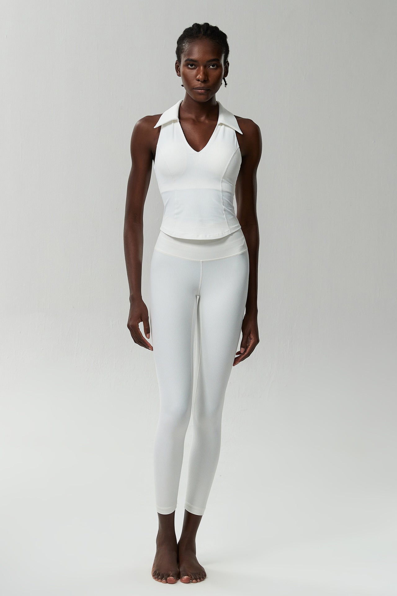 09/2024 Cross-border latex water drop cup V-neck fitness sports tops for women shockproof quick-drying large size running yoga tennis clothes